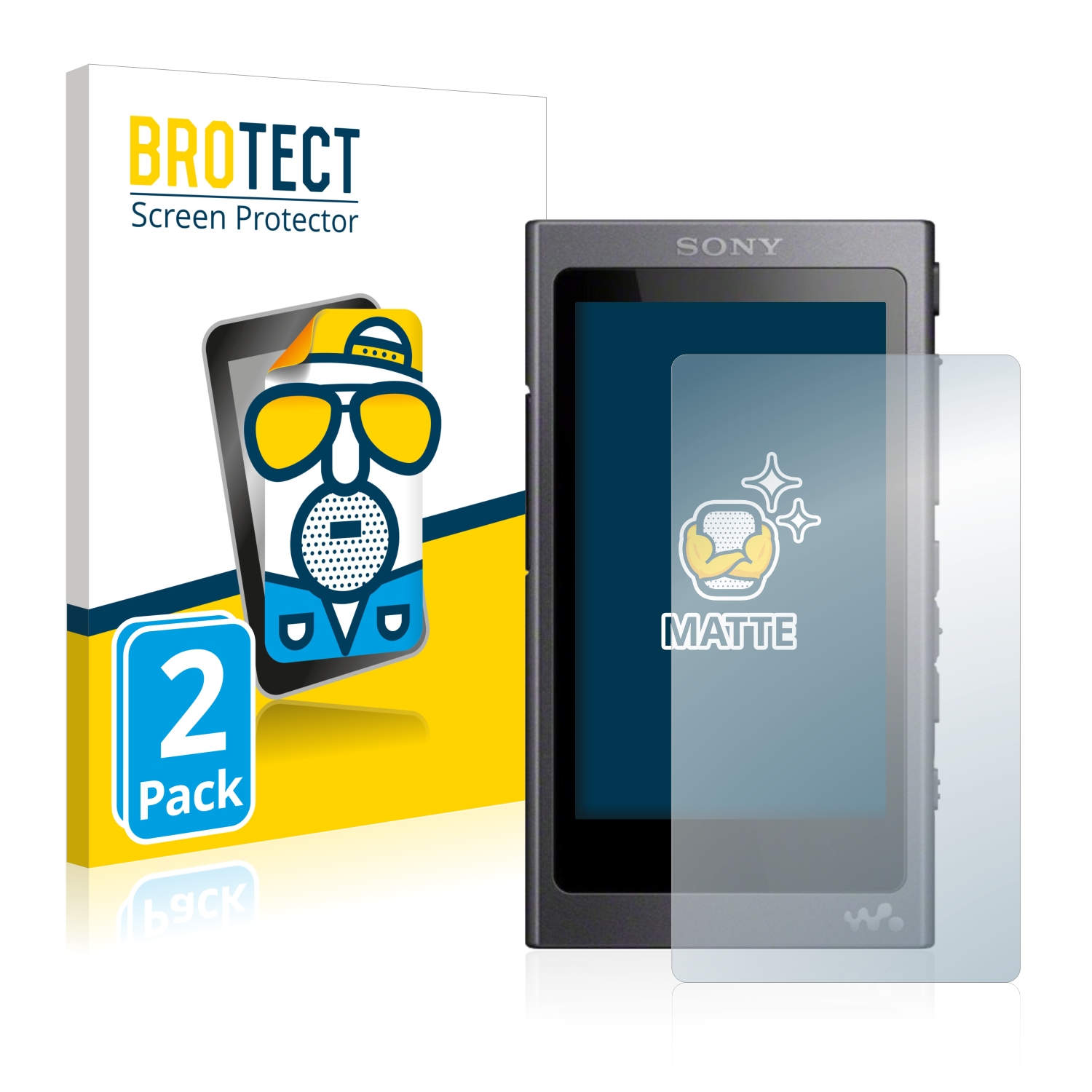 2x BROTECT Entspiegelungs-Folie pro Sony Walkman A45R