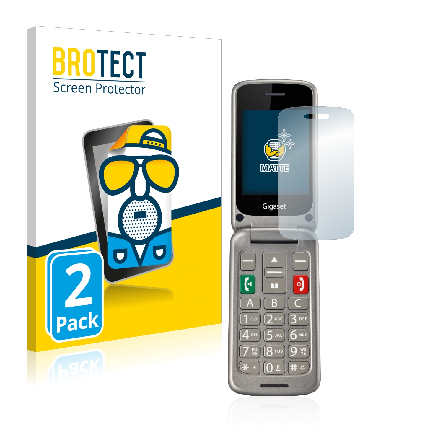 2x BROTECT Entspiegelungs-Folie pro Gigaset GL590