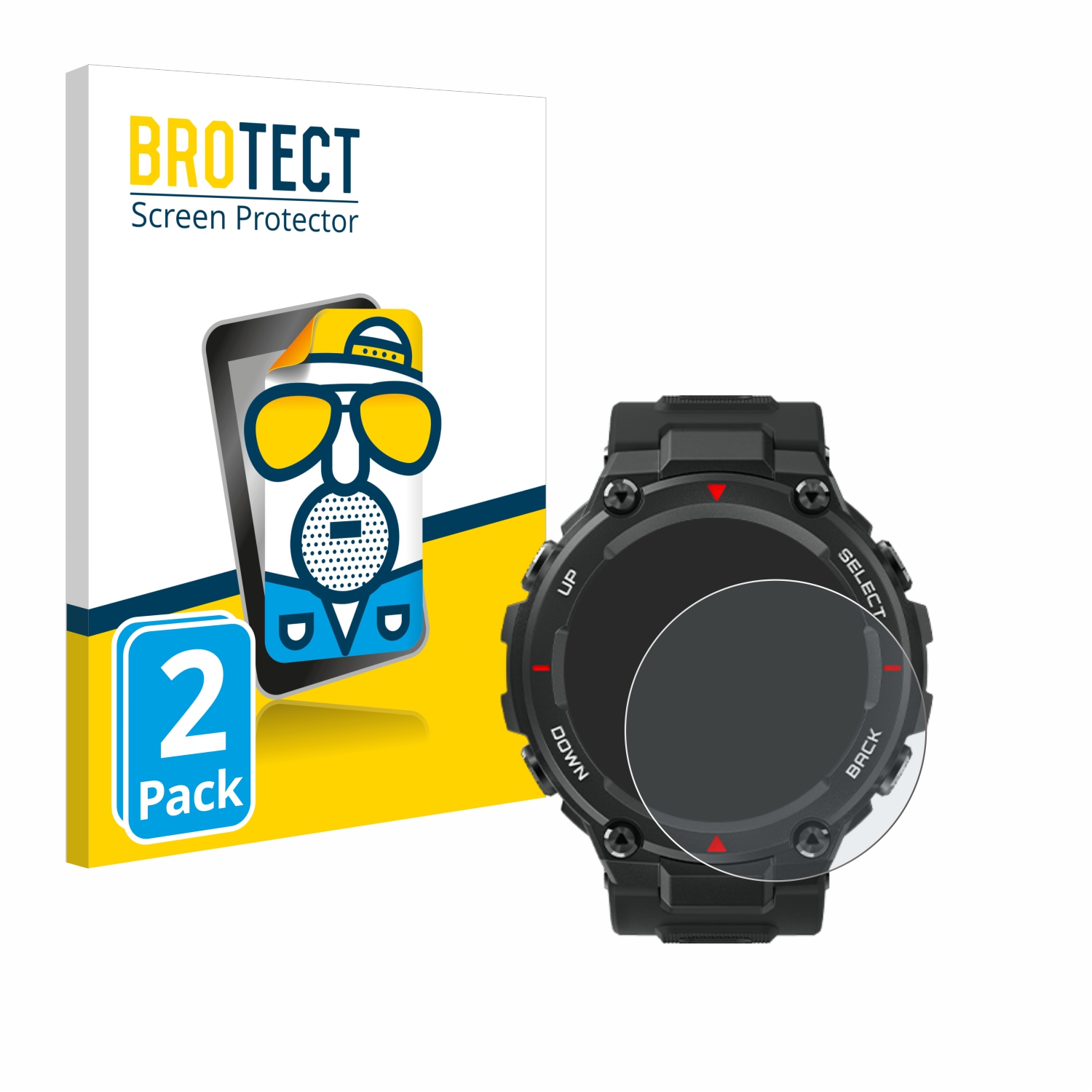 2x BROTECT Entspiegelungs-Folie pro Huami Amazfit T-Rex