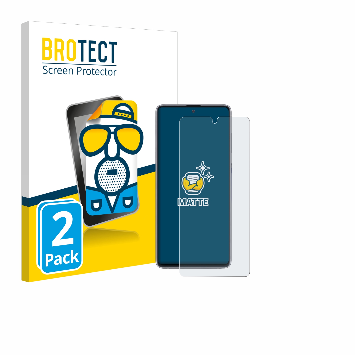 2x BROTECT Entspiegelungs-Folie pro Samsung Galaxy Note 10 Lite
