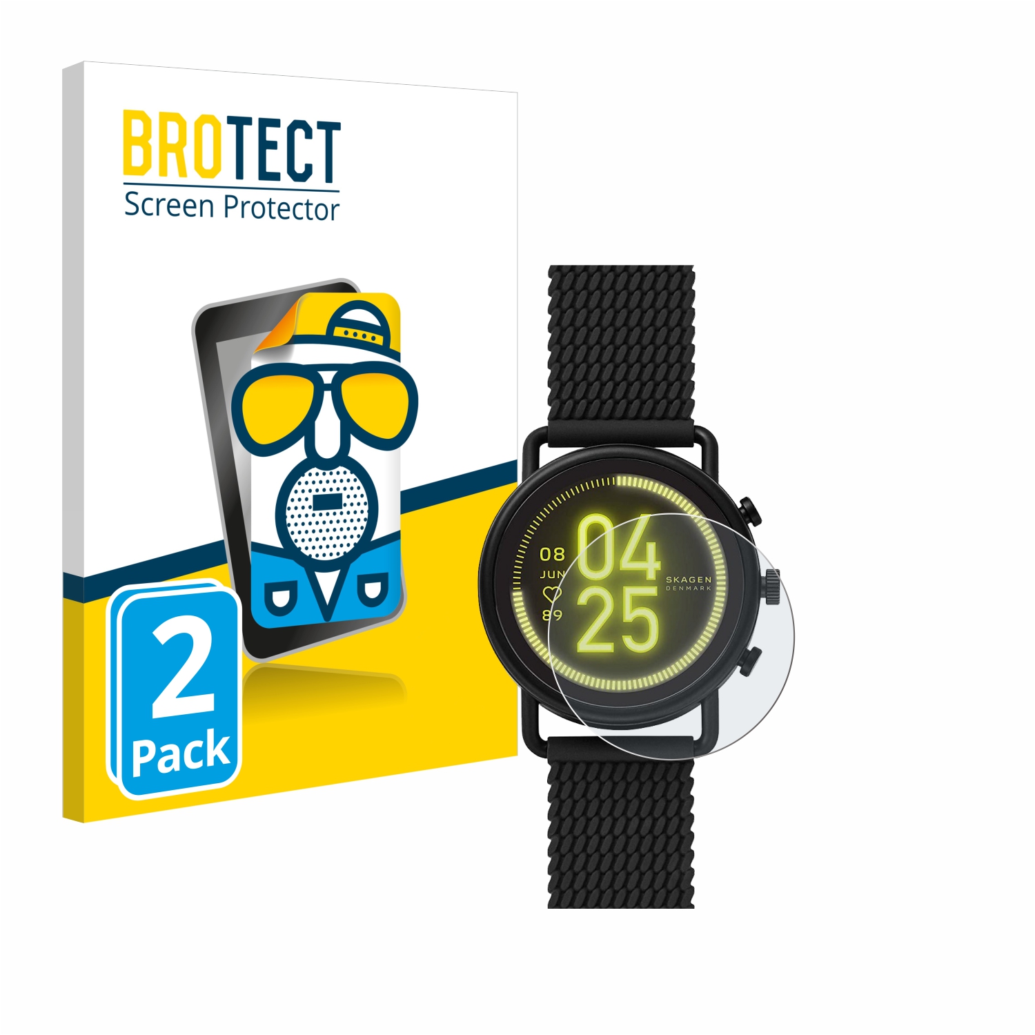 2x BROTECT Entspiegelungs-Folie pro Skagen Smartwatch Falster 3