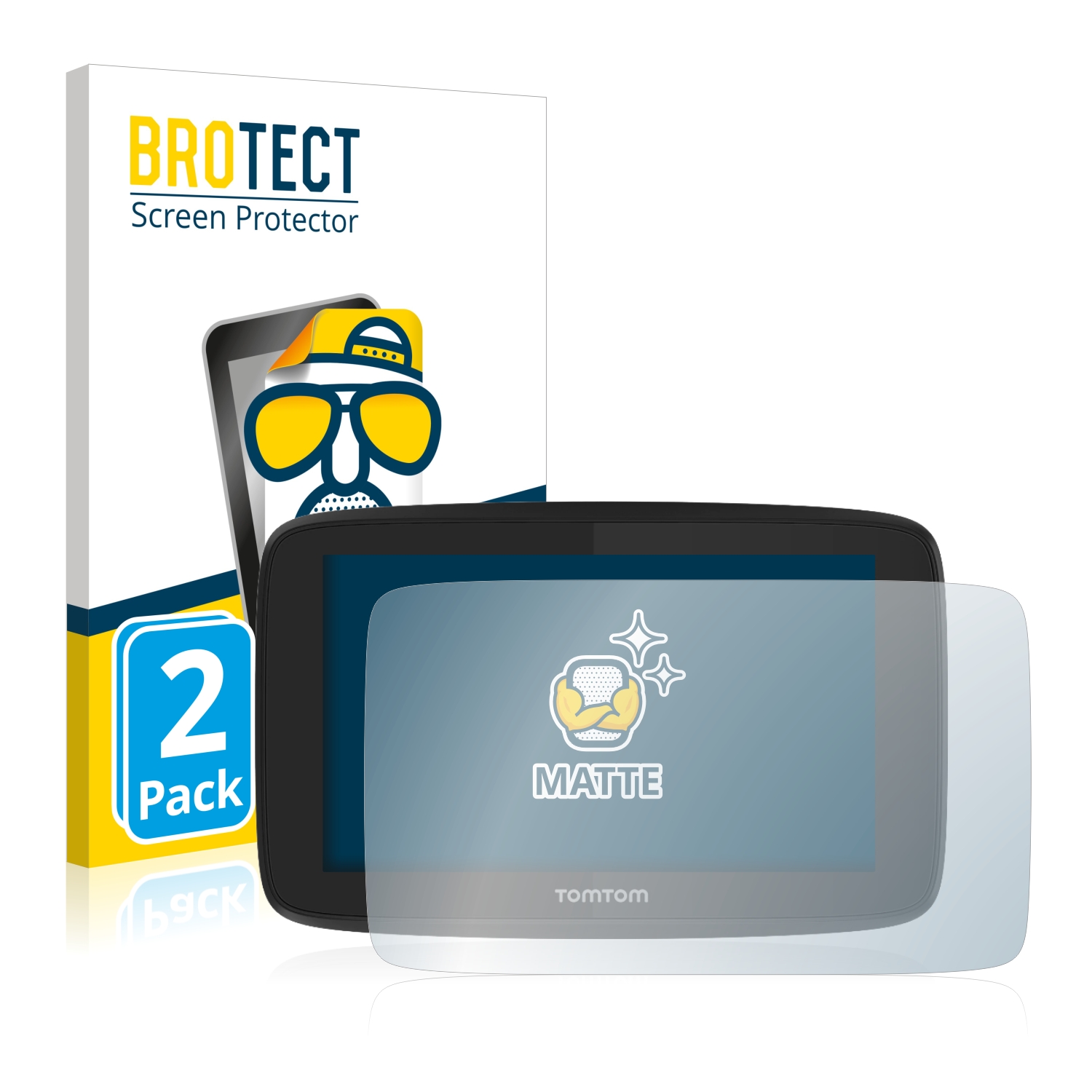 2x BROTECT Entspiegelungs-Folie pro TomTom Go Professional 520
