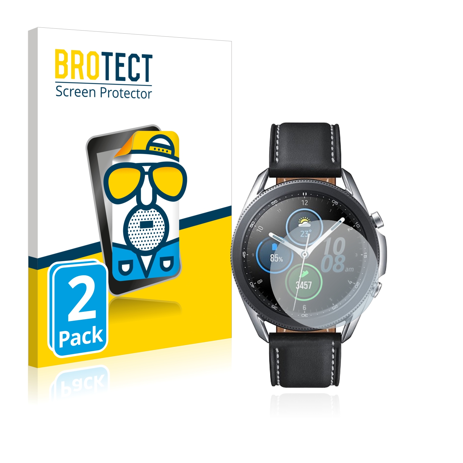 2x BROTECT Entspiegelungs-Folie pro Samsung Galaxy Watch 3 (41mm)