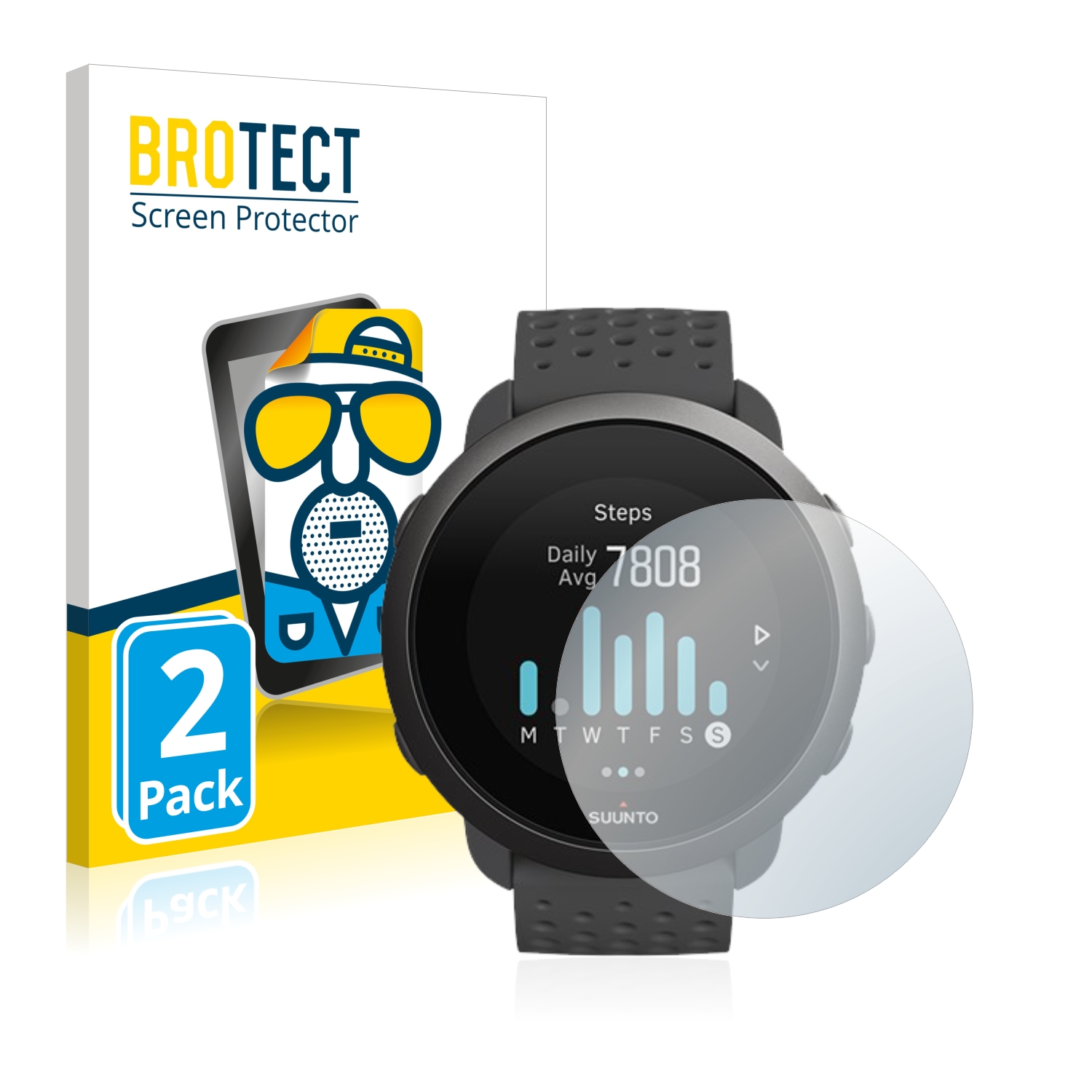 2x BROTECT Entspiegelungs-Folie pro Suunto 3
