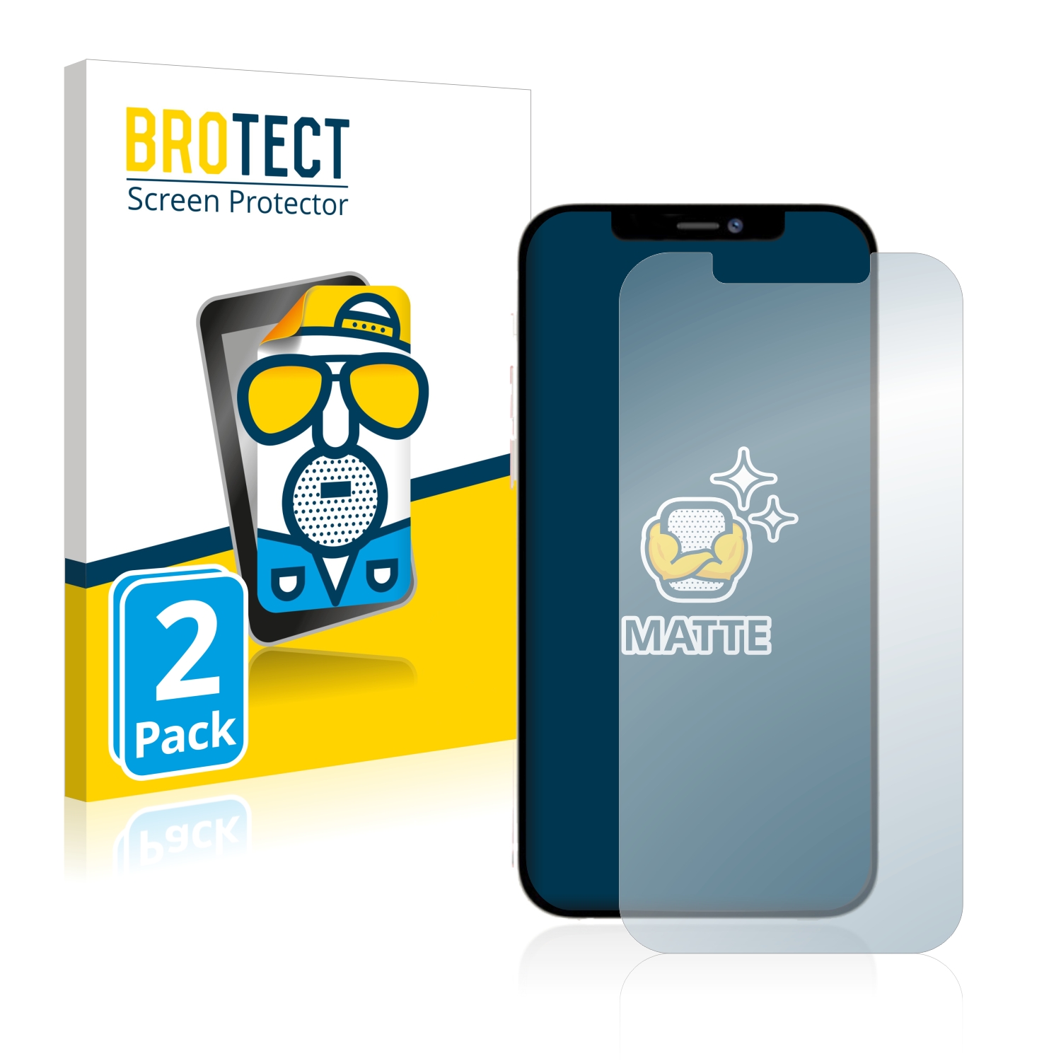 2x BROTECT Entspiegelungs-Folie pro Apple iPhone 12 Pro Max