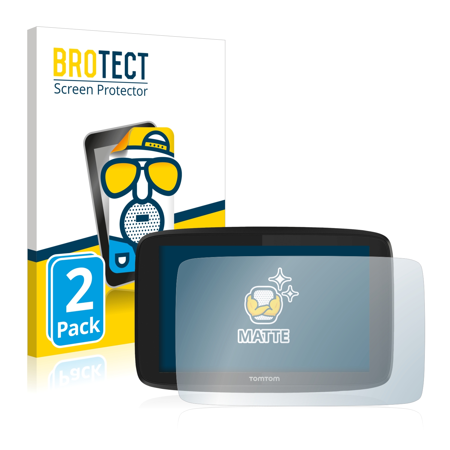 2x BROTECT Entspiegelungs-Folie pro TomTom Go Professional 6200