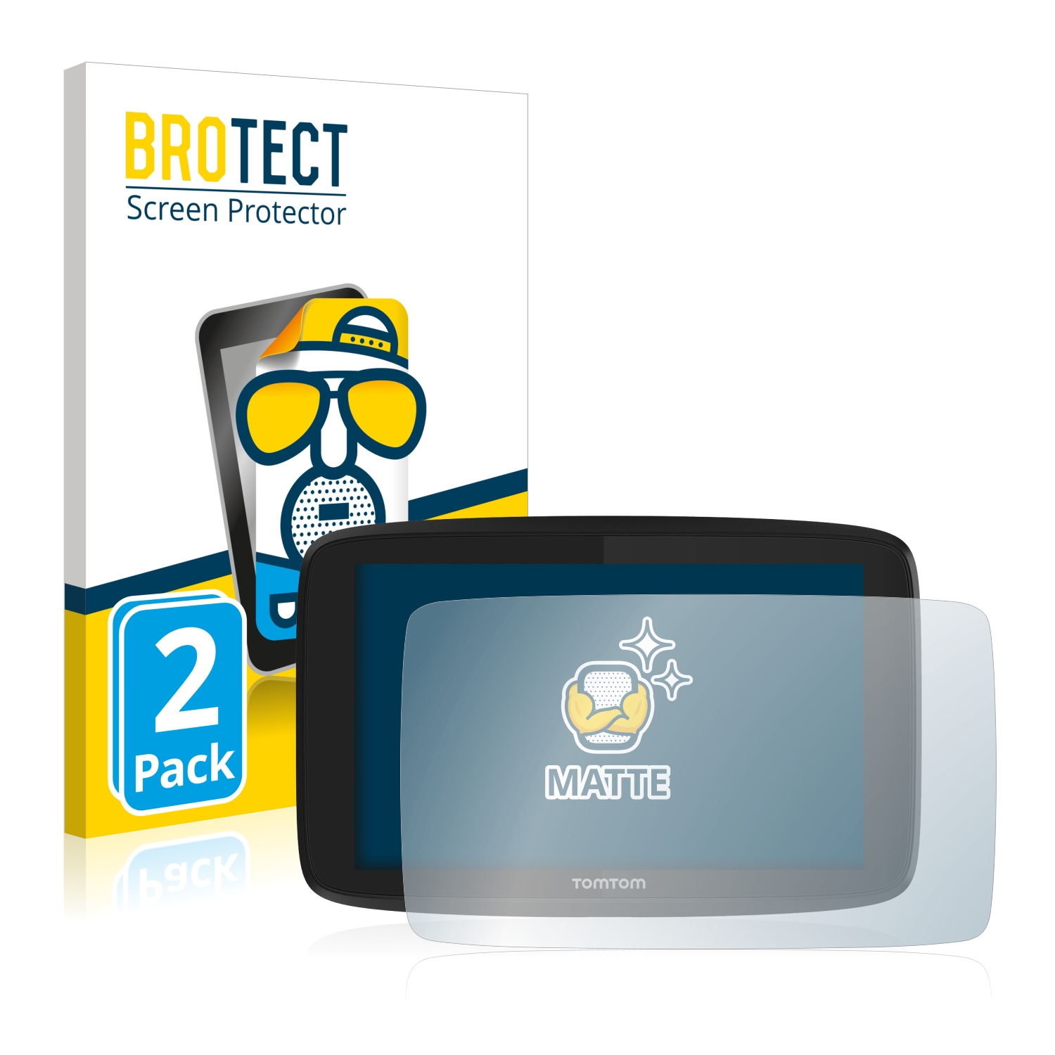 2x BROTECT Entspiegelungs-Folie pro TomTom Go Professional 620