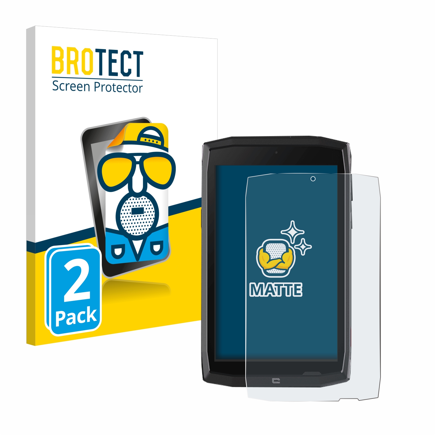 2x BROTECT Entspiegelungs-Folie pro Crosscall Core T4