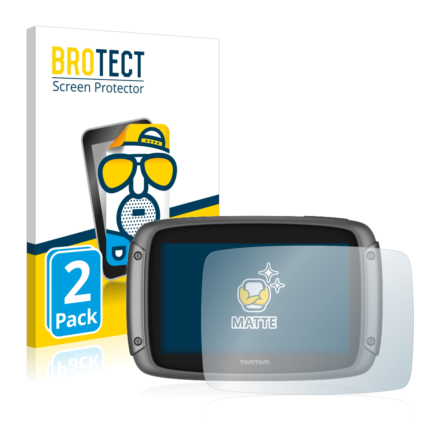 2x BROTECT Entspiegelungs-Folie pro TomTom Rider 50