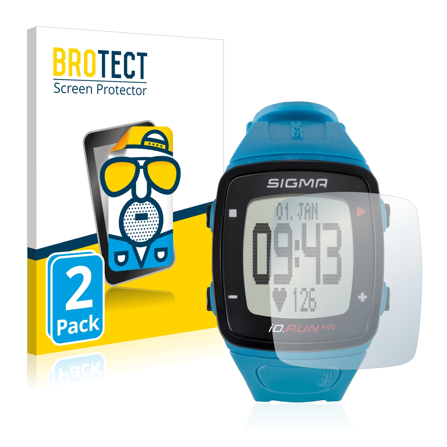 2x BROTECT Entspiegelungs-Folie pro Sigma iD Run HR