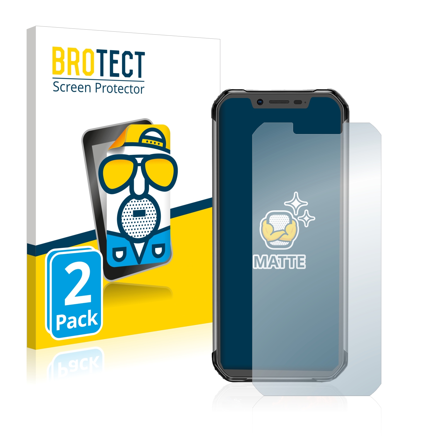 2x BROTECT Entspiegelungs-Folie pro Blackview BV9600