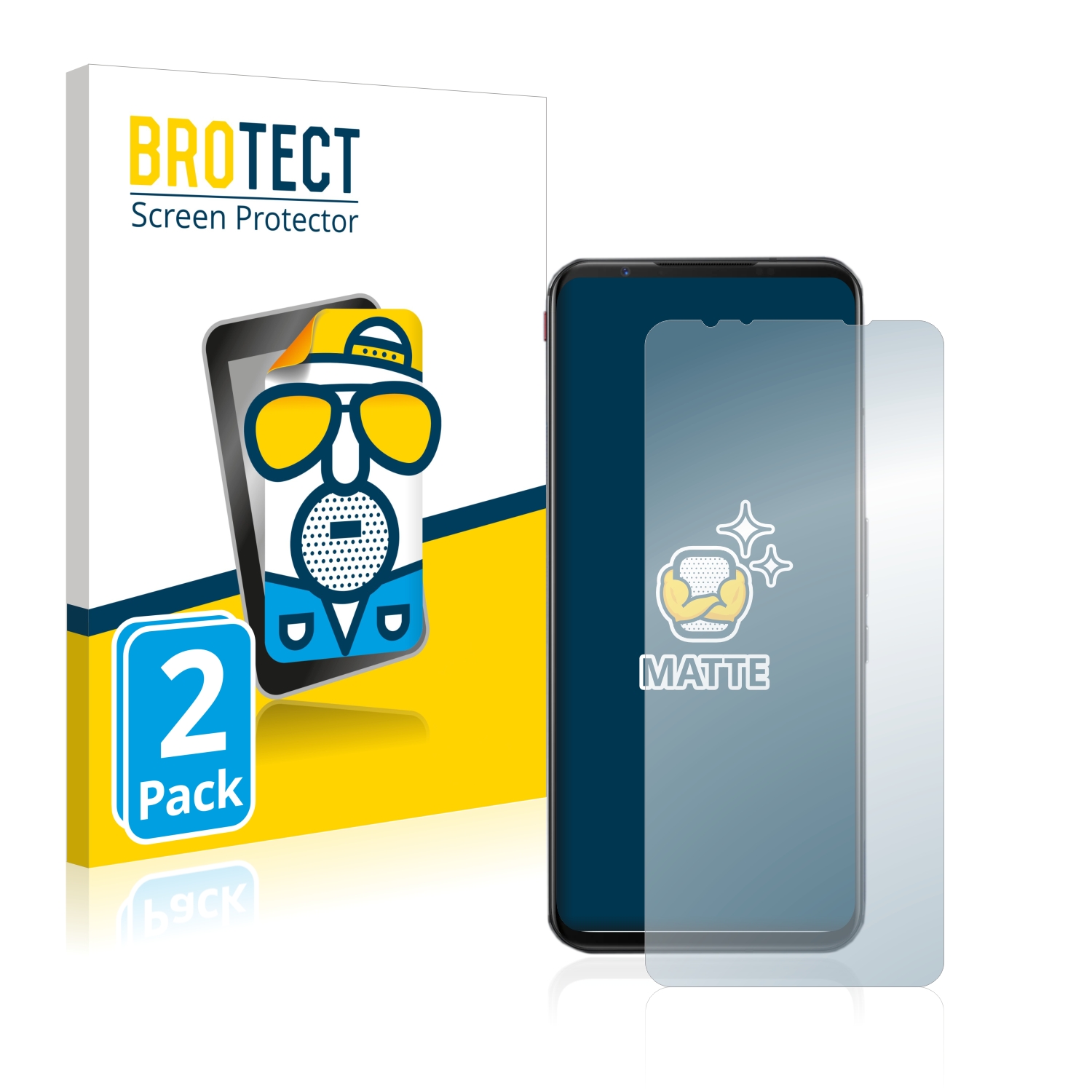 2x BROTECT Entspiegelungs-Folie pro ZTE Nubia Red Magic 5G