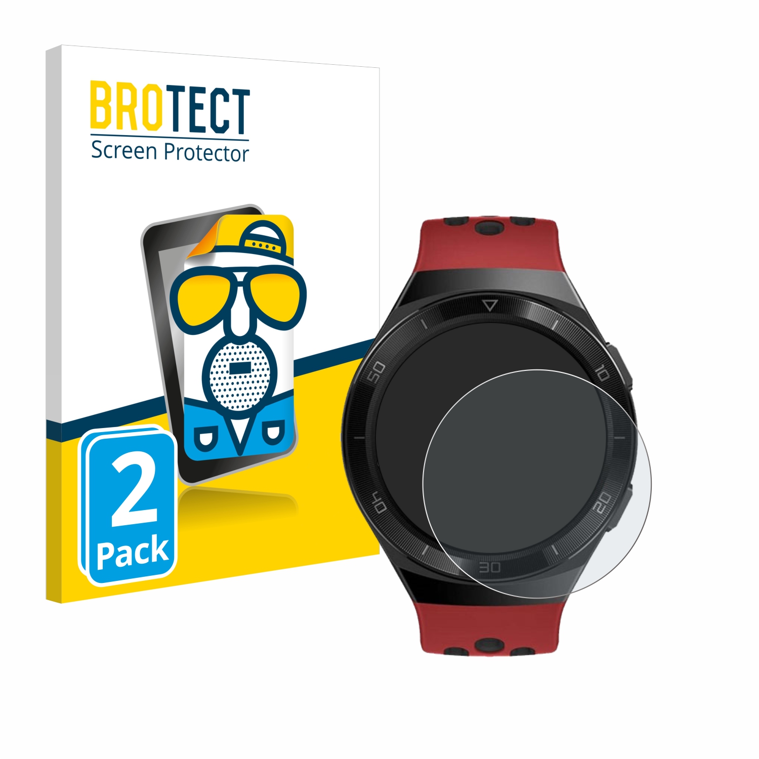 2x BROTECT Entspiegelungs-Folie pro Huawei Watch GT 2e