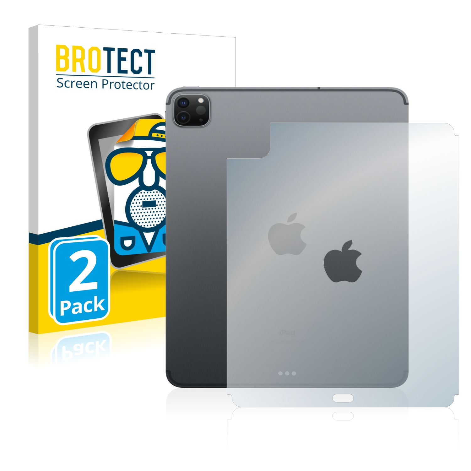 2x BROTECT Entspiegelungs-Folie pro Apple iPad Pro 11 WiFi Cellular 2020 (zadní strana, 2. Gen.)