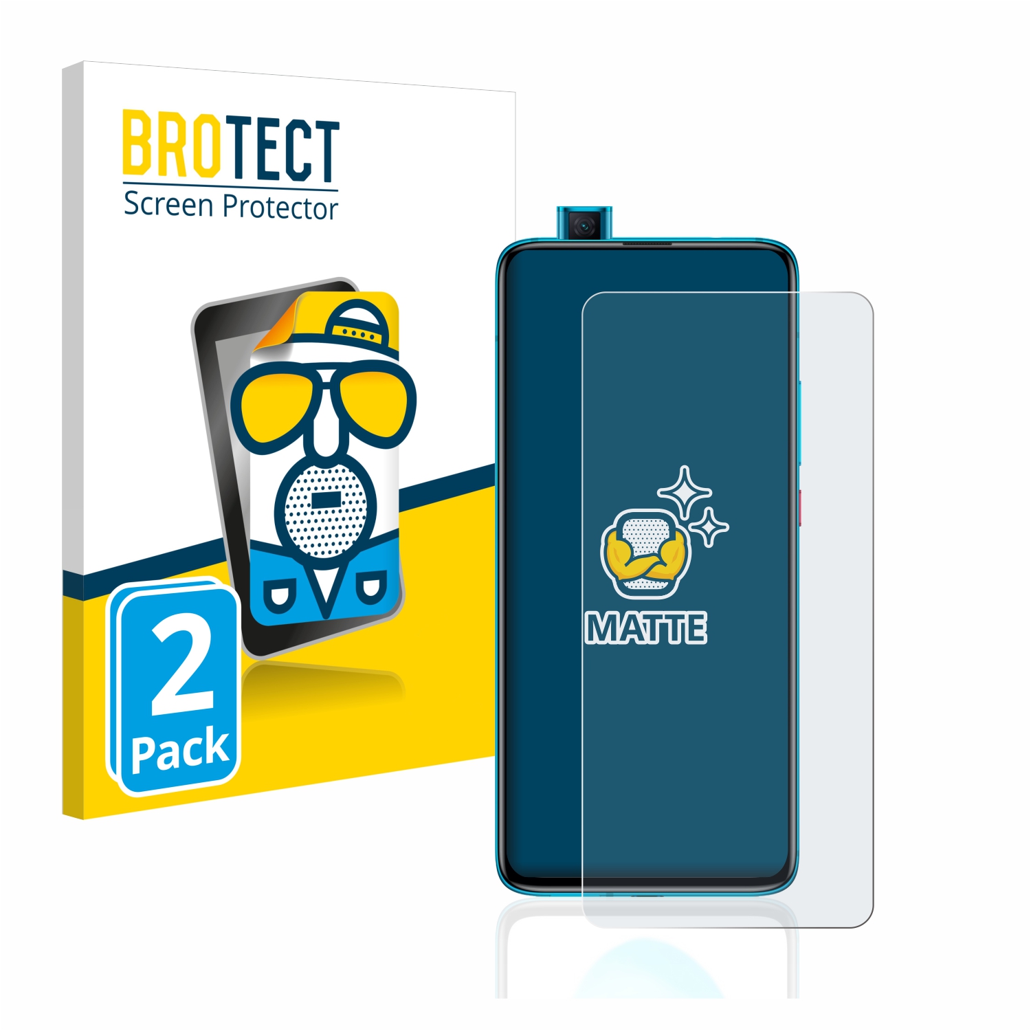 2x BROTECT Entspiegelungs-Folie pro Xiaomi Poco F2 Pro