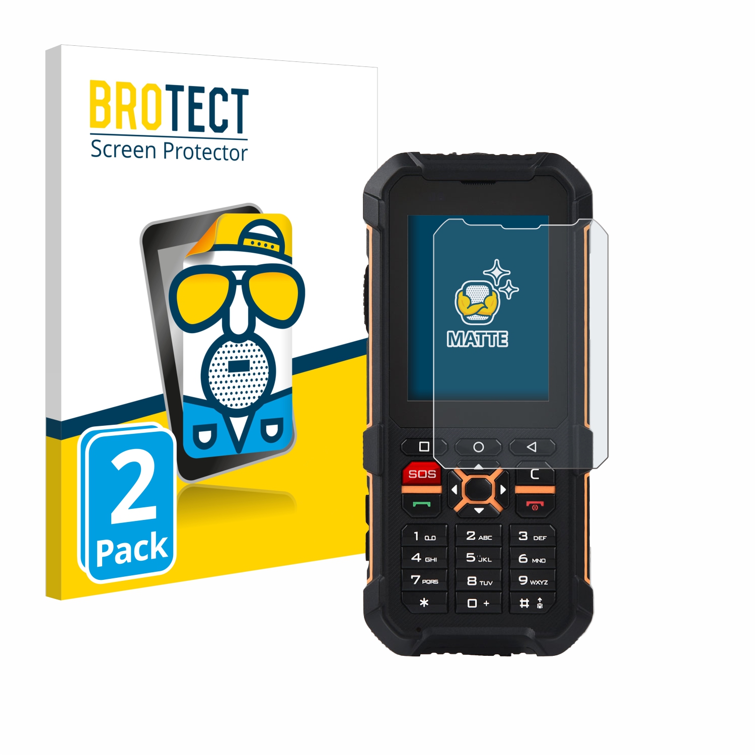 2x BROTECT Entspiegelungs-Folie pro RugGear RG170