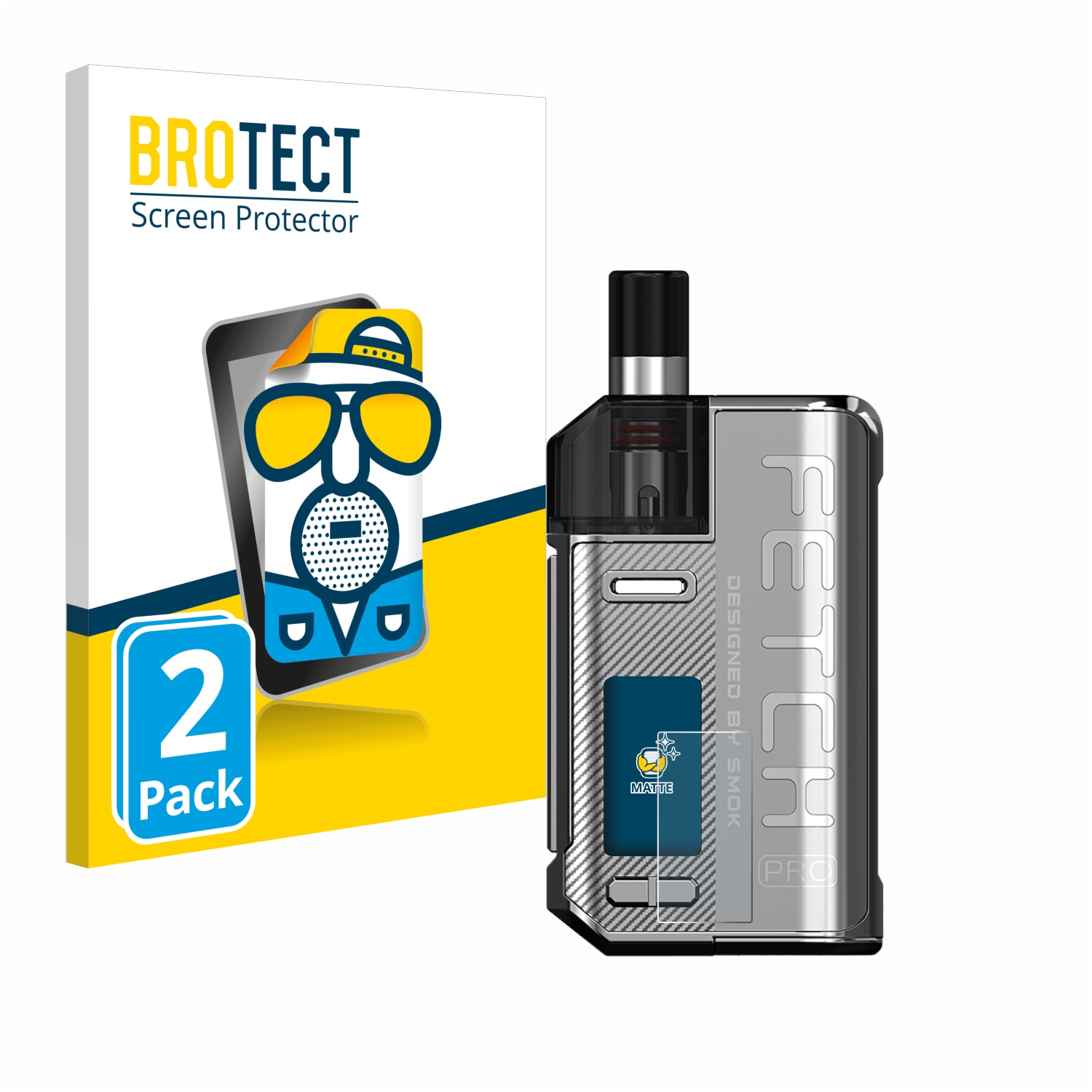 2x BROTECT Entspiegelungs-Folie pro Smok Fetch 80W Pro