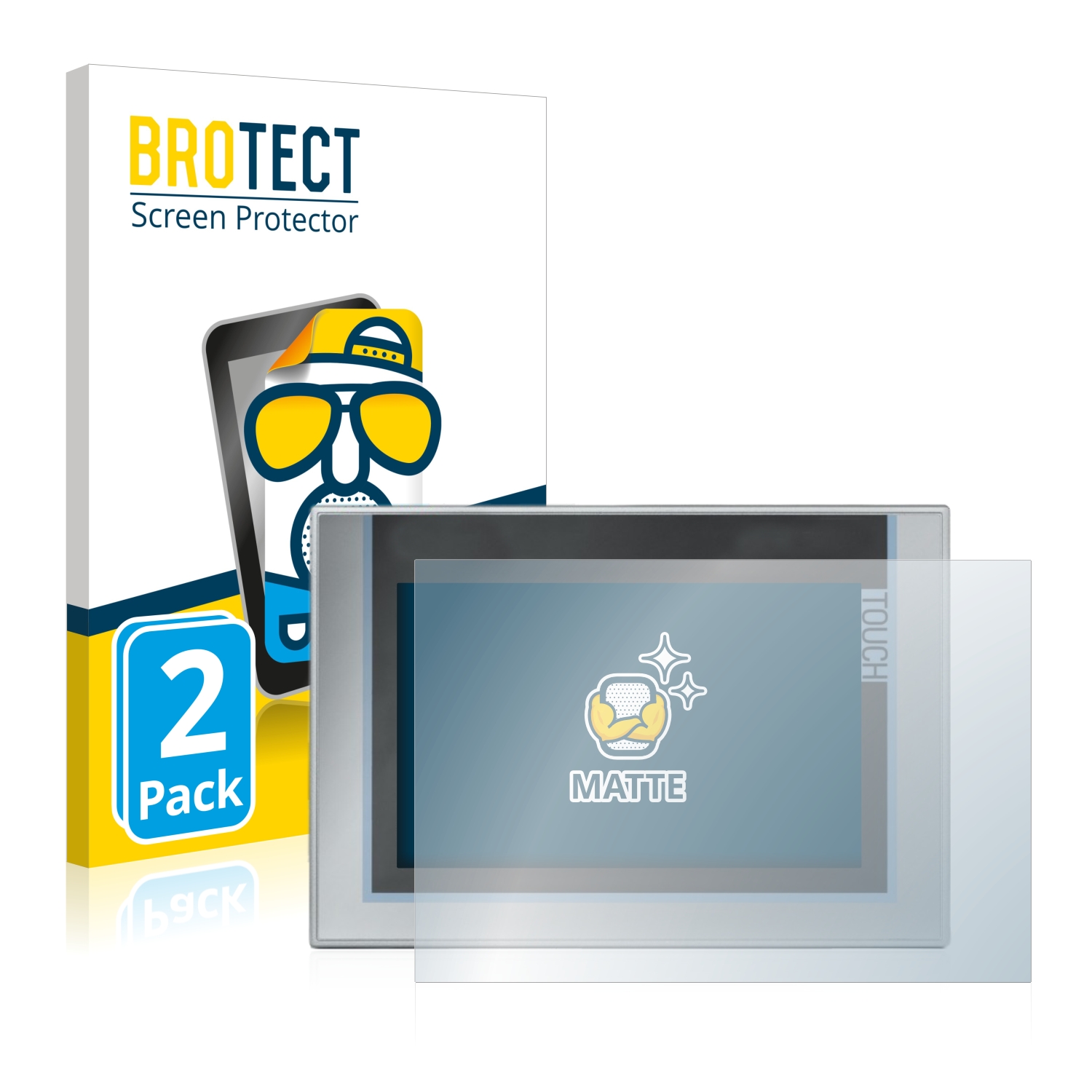 2x BROTECT Entspiegelungs-Folie pro Siemens Simatic TP1200 Comfort