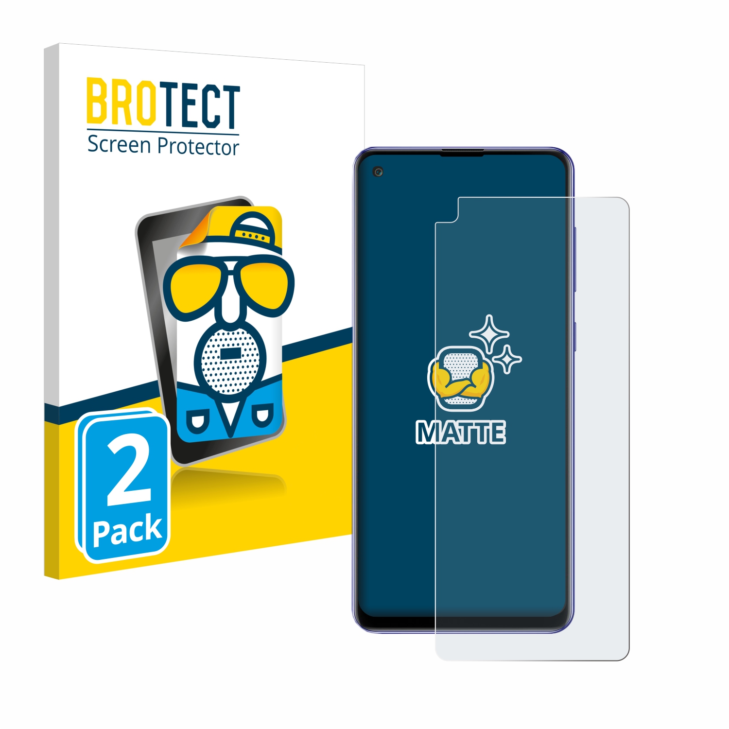 2x BROTECT Entspiegelungs-Folie pro Samsung Galaxy A21s