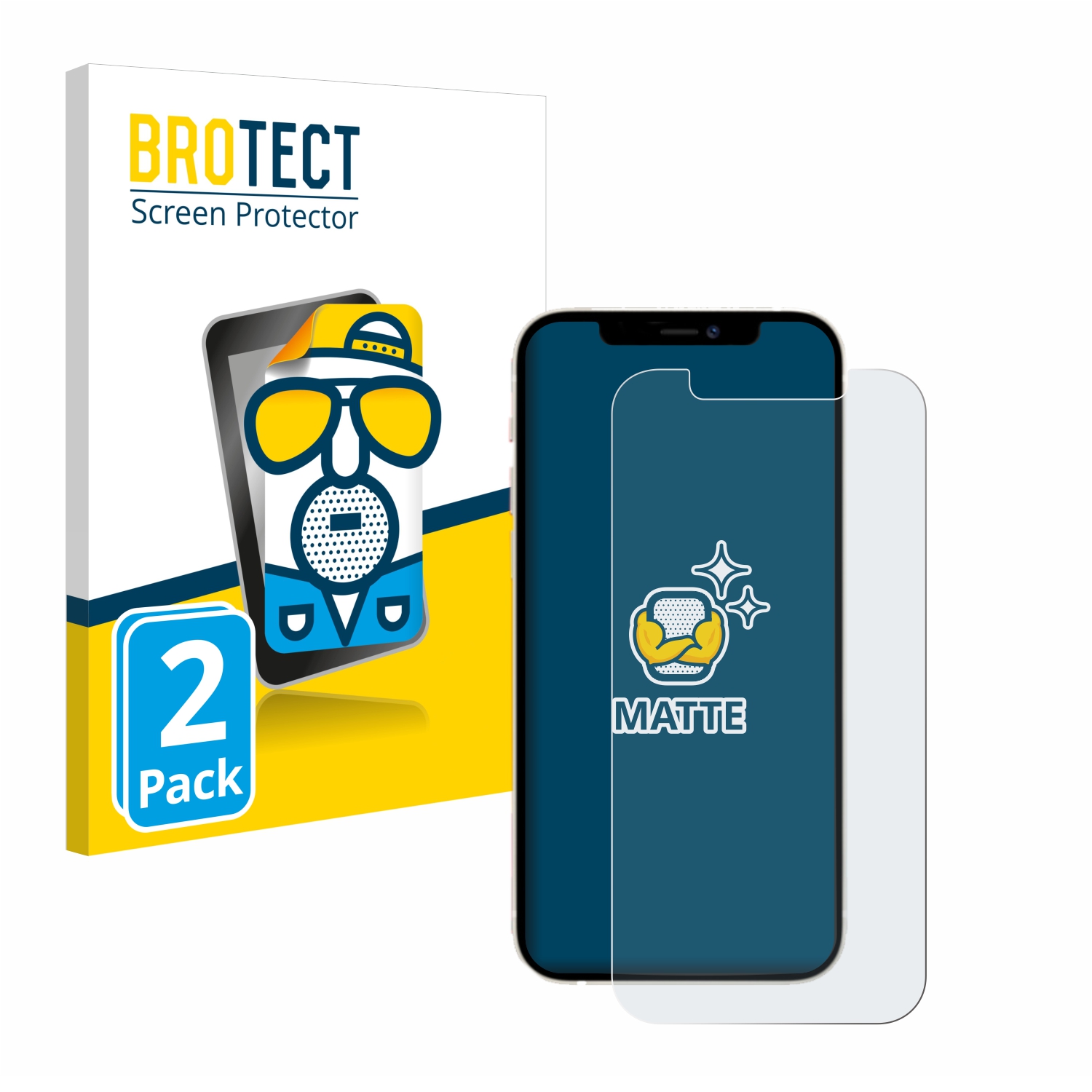 2x BROTECT Entspiegelungs-Folie pro Apple iPhone 12