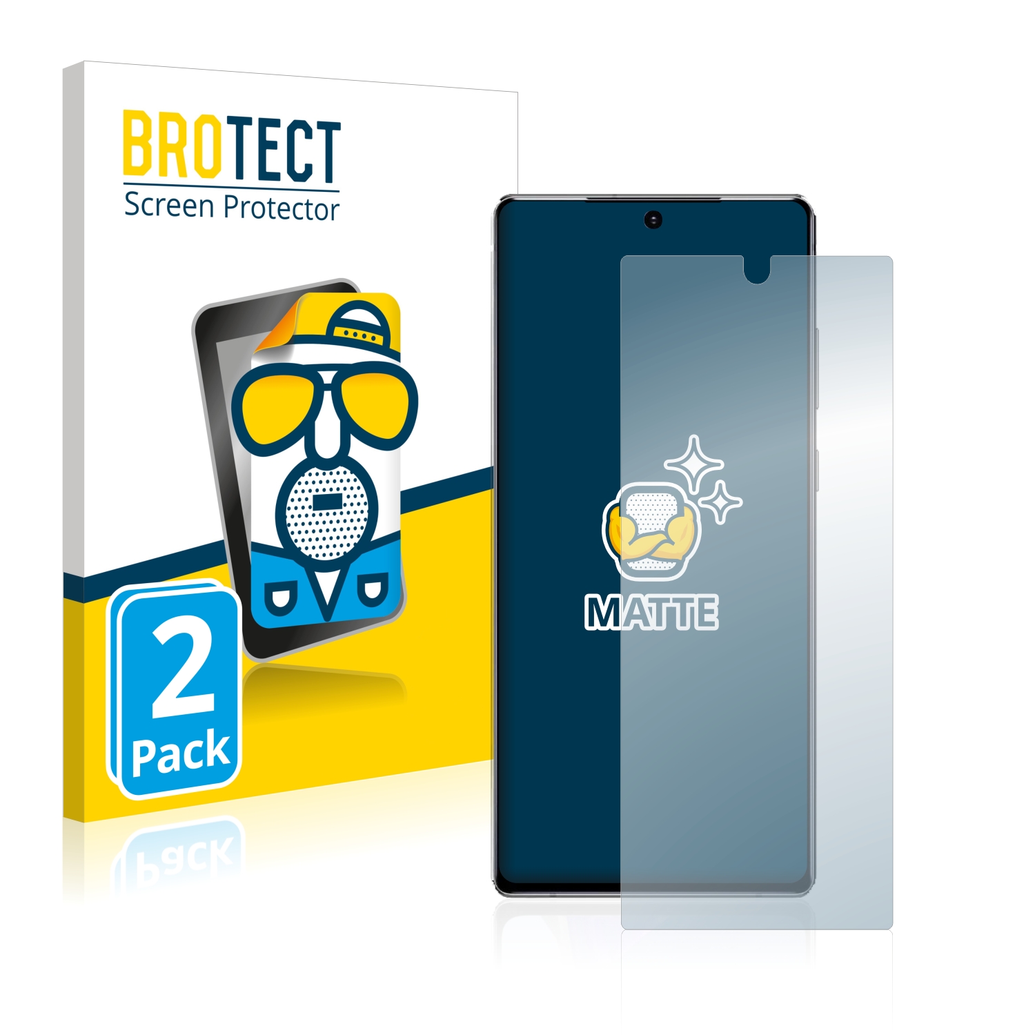 2x BROTECT Entspiegelungs-Folie pro Samsung Galaxy Note 20