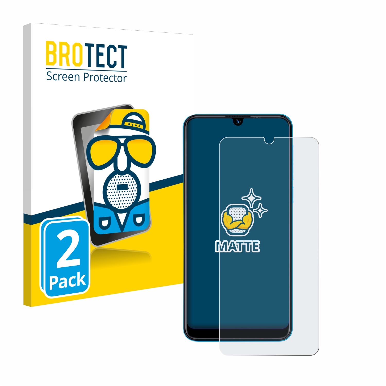 2x BROTECT Entspiegelungs-Folie pro Beafon M6