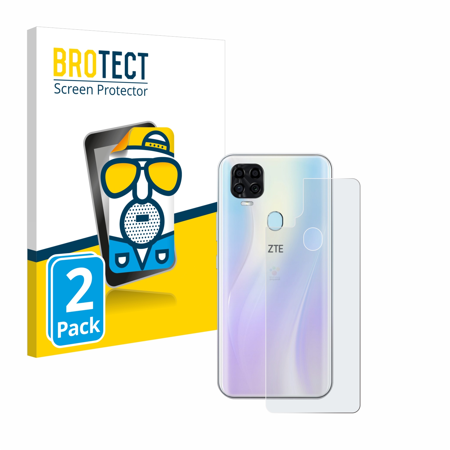 2x BROTECT Entspiegelungs-Folie pro ZTE Axon 11 SE (zadní strana)