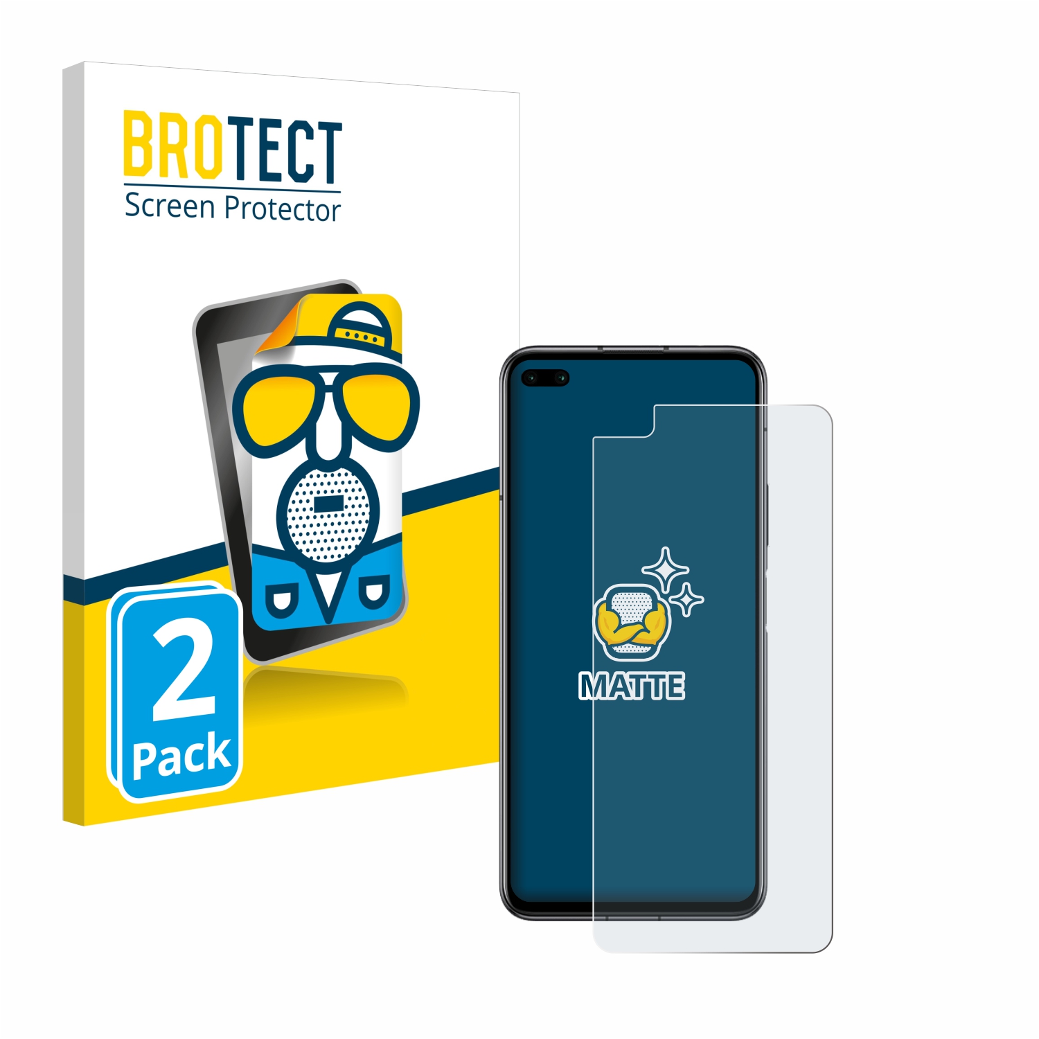 2x BROTECT Entspiegelungs-Folie pro Honor Play 4 Pro