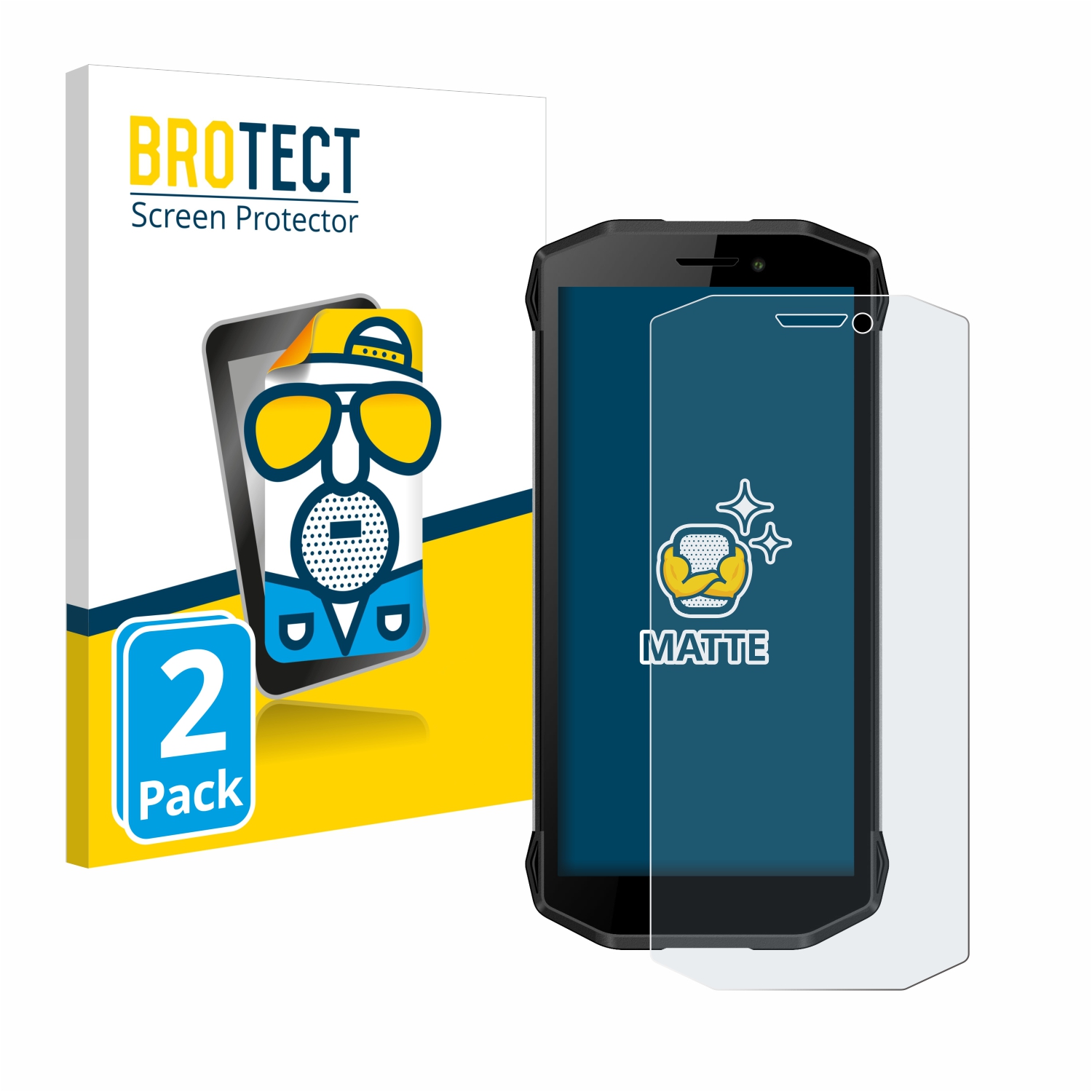 2x BROTECT Entspiegelungs-Folie pro Evolveo Strongphone G5