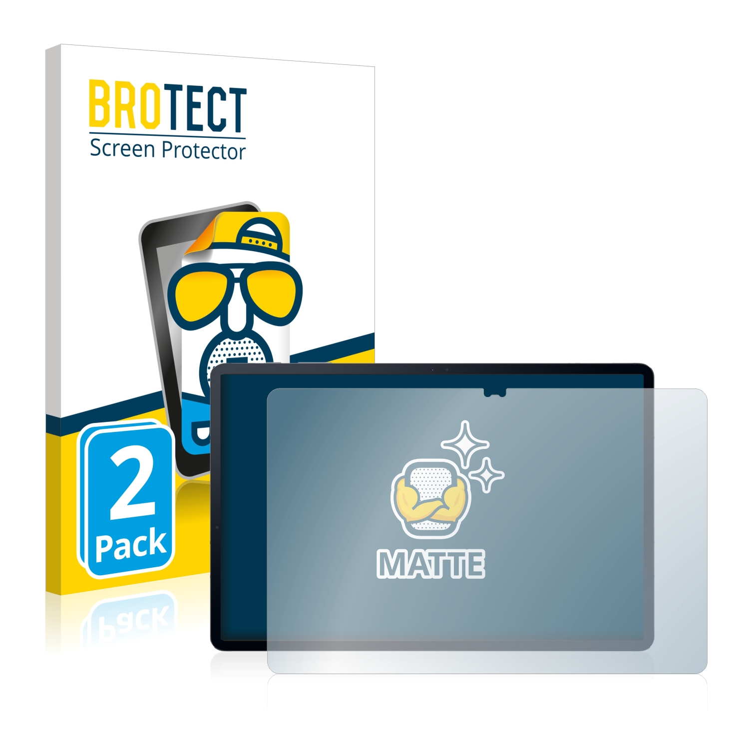2x BROTECT Entspiegelungs-Folie pro Samsung Galaxy Tab S7 Plus WiFi 2020