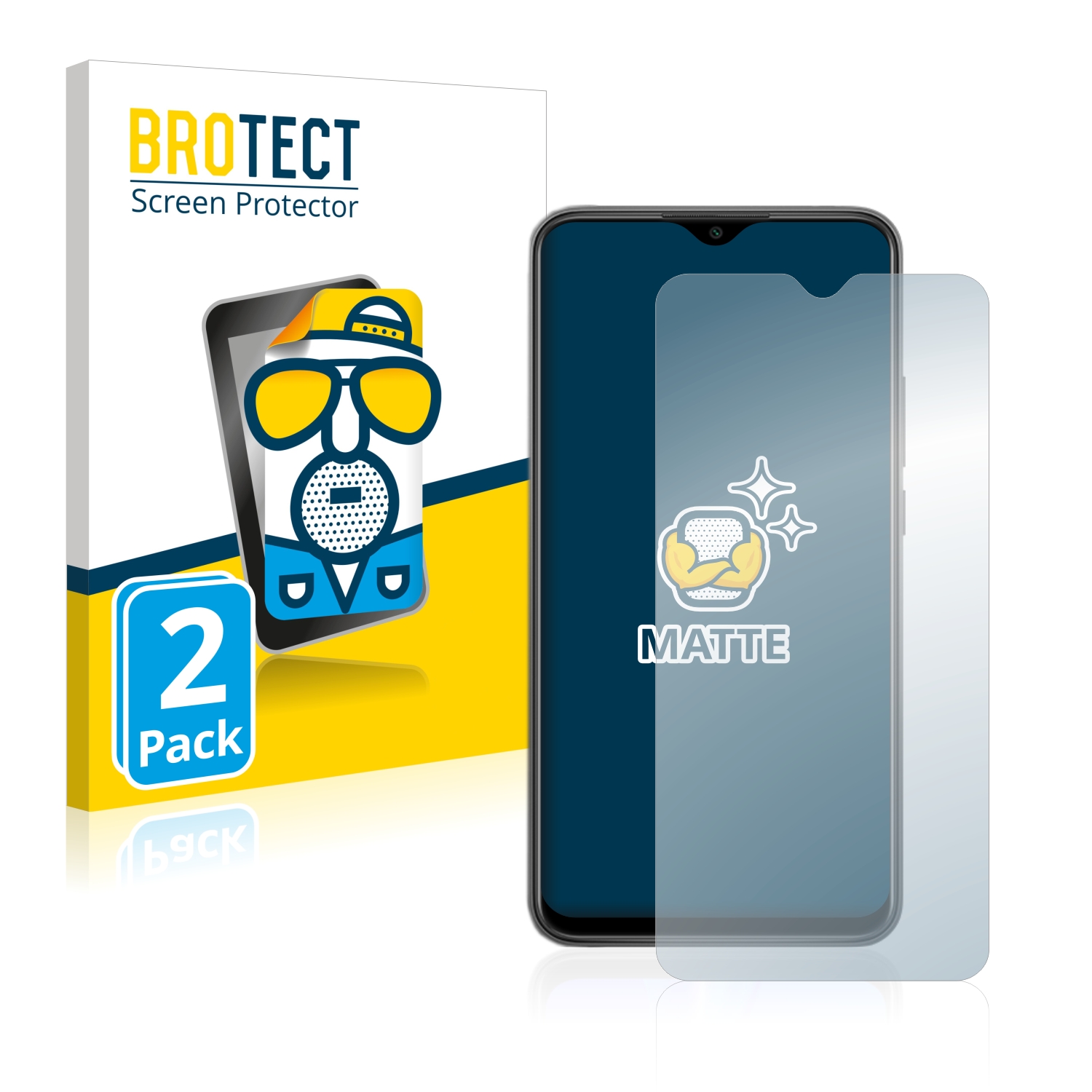 2x BROTECT Entspiegelungs-Folie pro Xiaomi Redmi 9