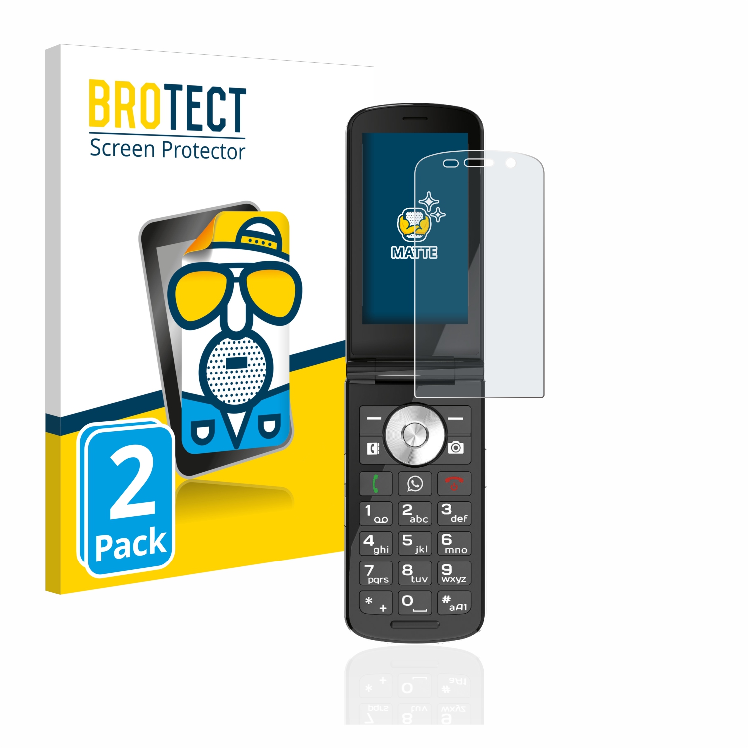 2x BROTECT Entspiegelungs-Folie pro Emporia TOUCHsmart