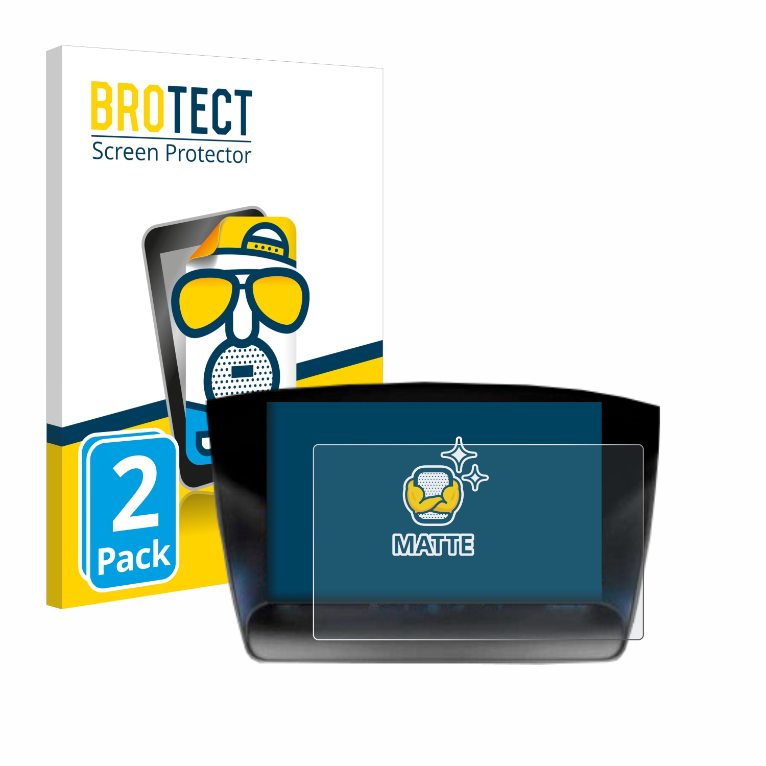2x BROTECT Entspiegelungs-Folie pro Ford Edge 2015-2019 SYNC 2 8