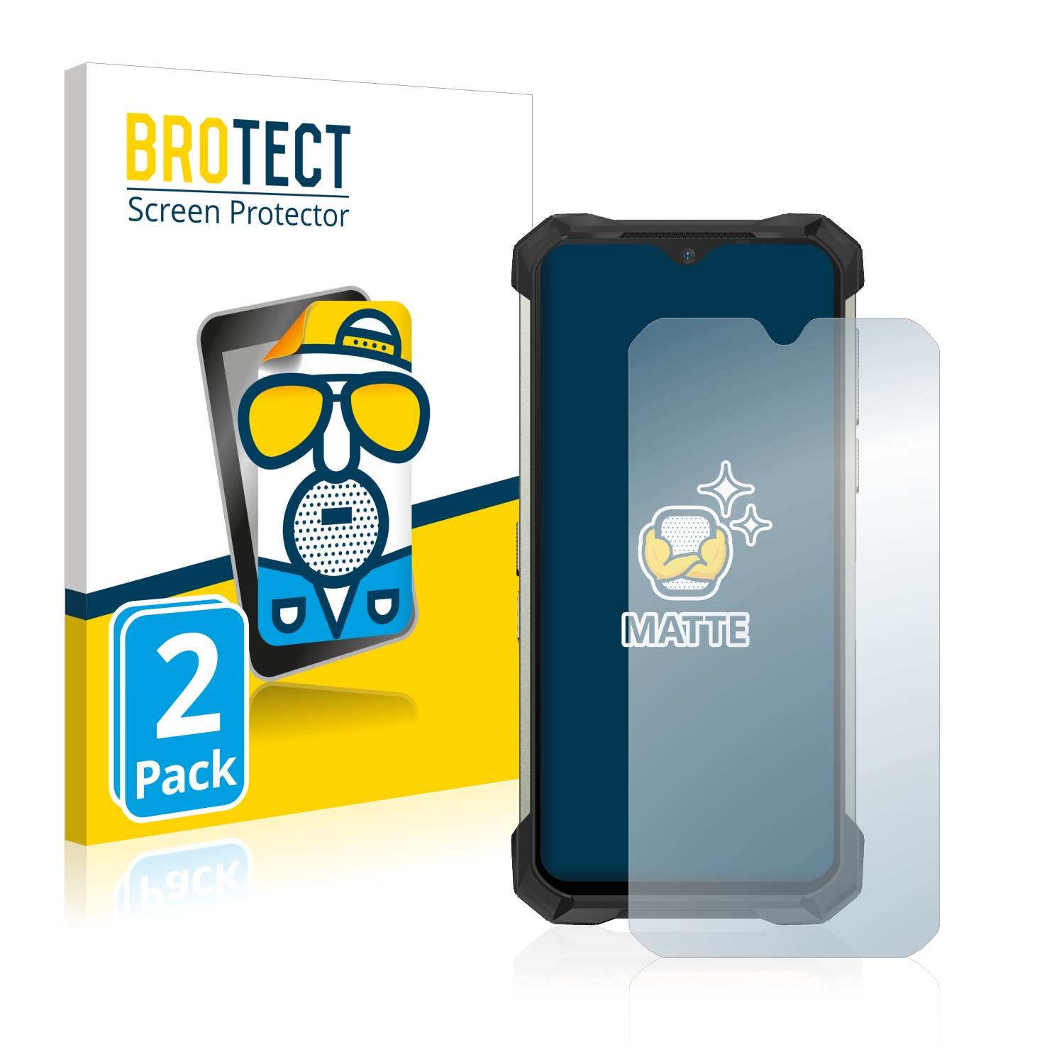 2x BROTECT Entspiegelungs-Folie pro Doogee S88 Pro