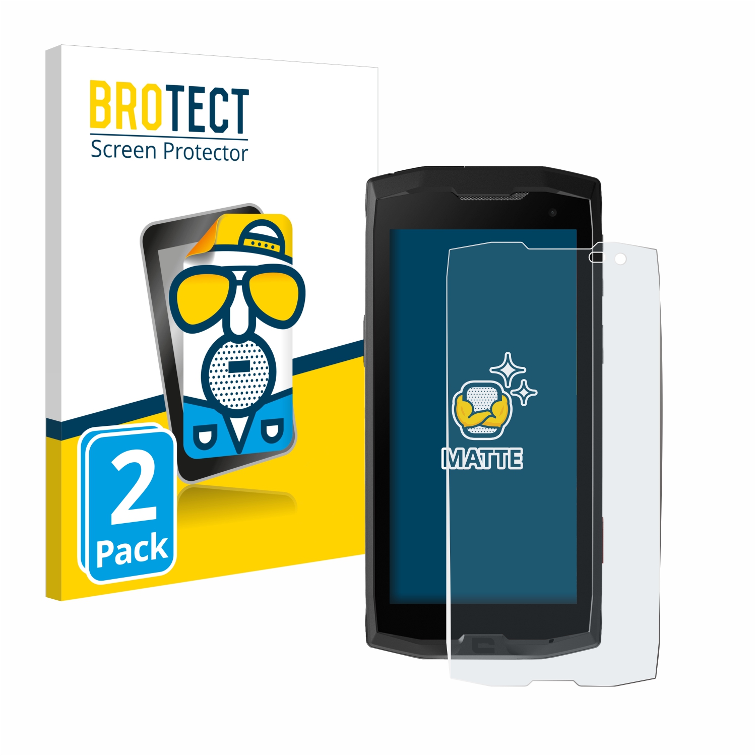 2x BROTECT Entspiegelungs-Folie pro Crosscall Core M4 Go