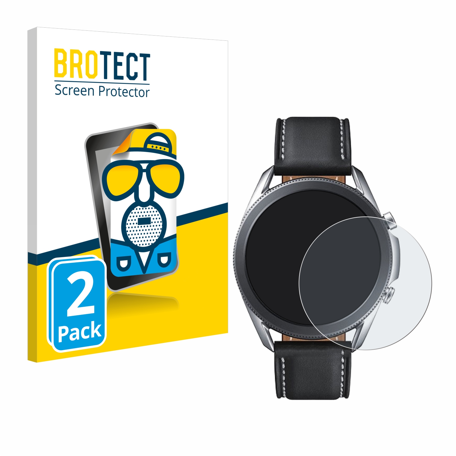 2x BROTECT Entspiegelungs-Folie pro Samsung Galaxy Watch 3 (45mm)