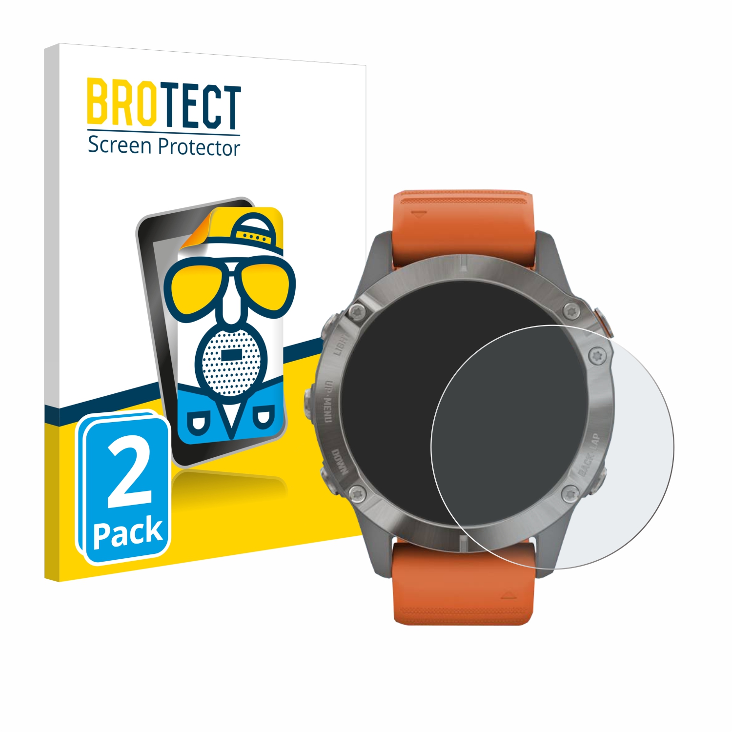 2x BROTECT Entspiegelungs-Folie pro Garmin Fenix 6 Pro Solar