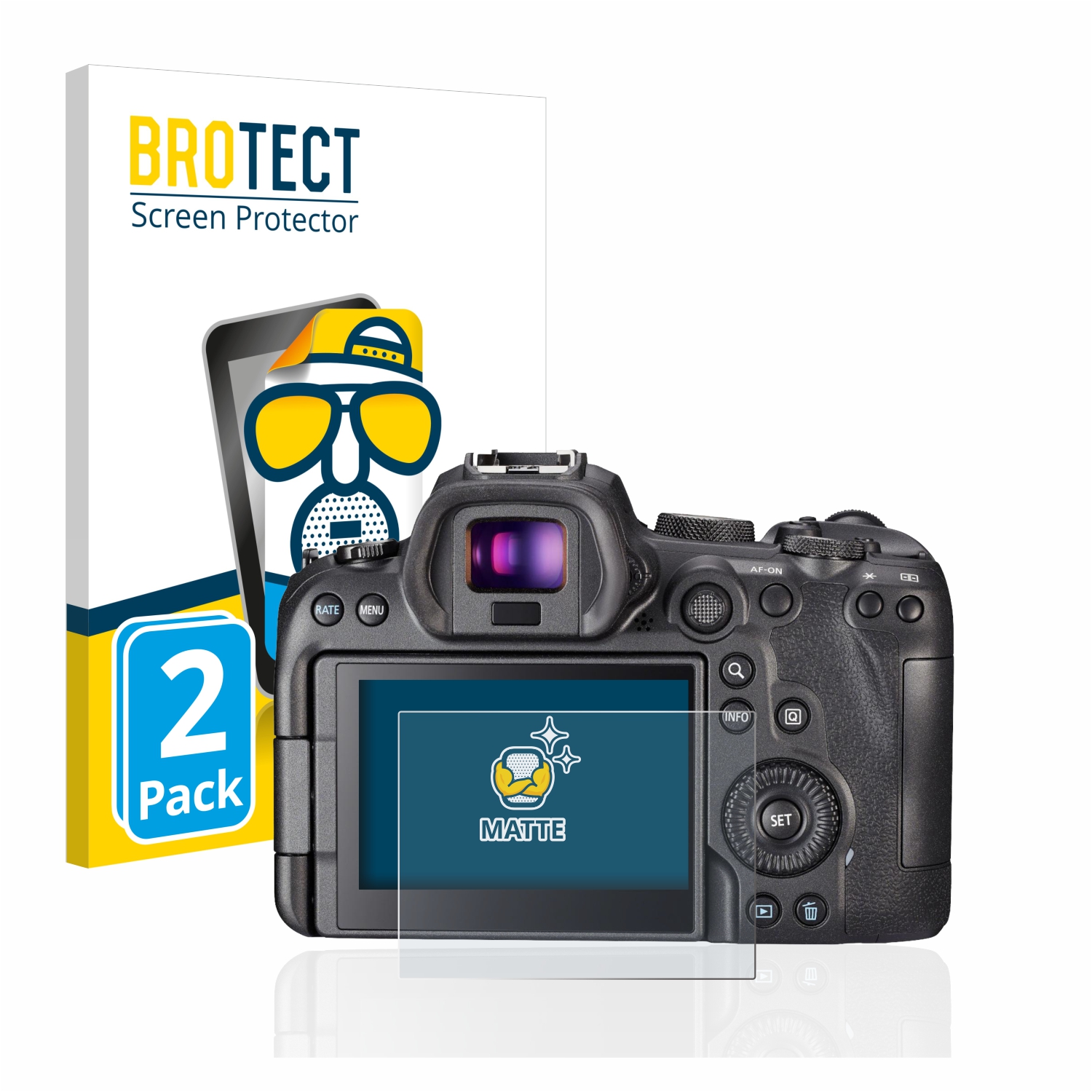 2x BROTECT Entspiegelungs-Folie pro Canon EOS R6