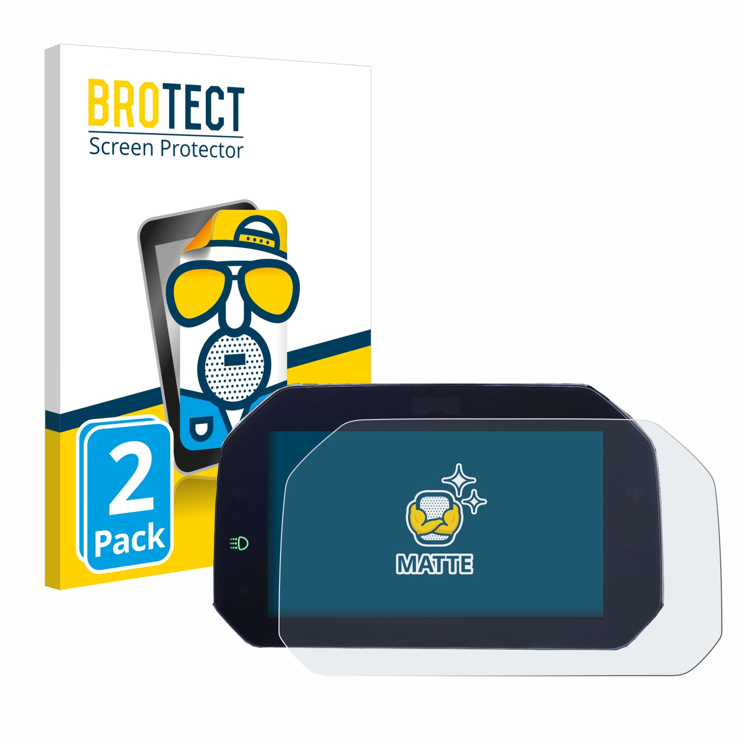 2x BROTECT Entspiegelungs-Folie pro BMW S 1000 XR 2020 Connectivity TFT 6.5