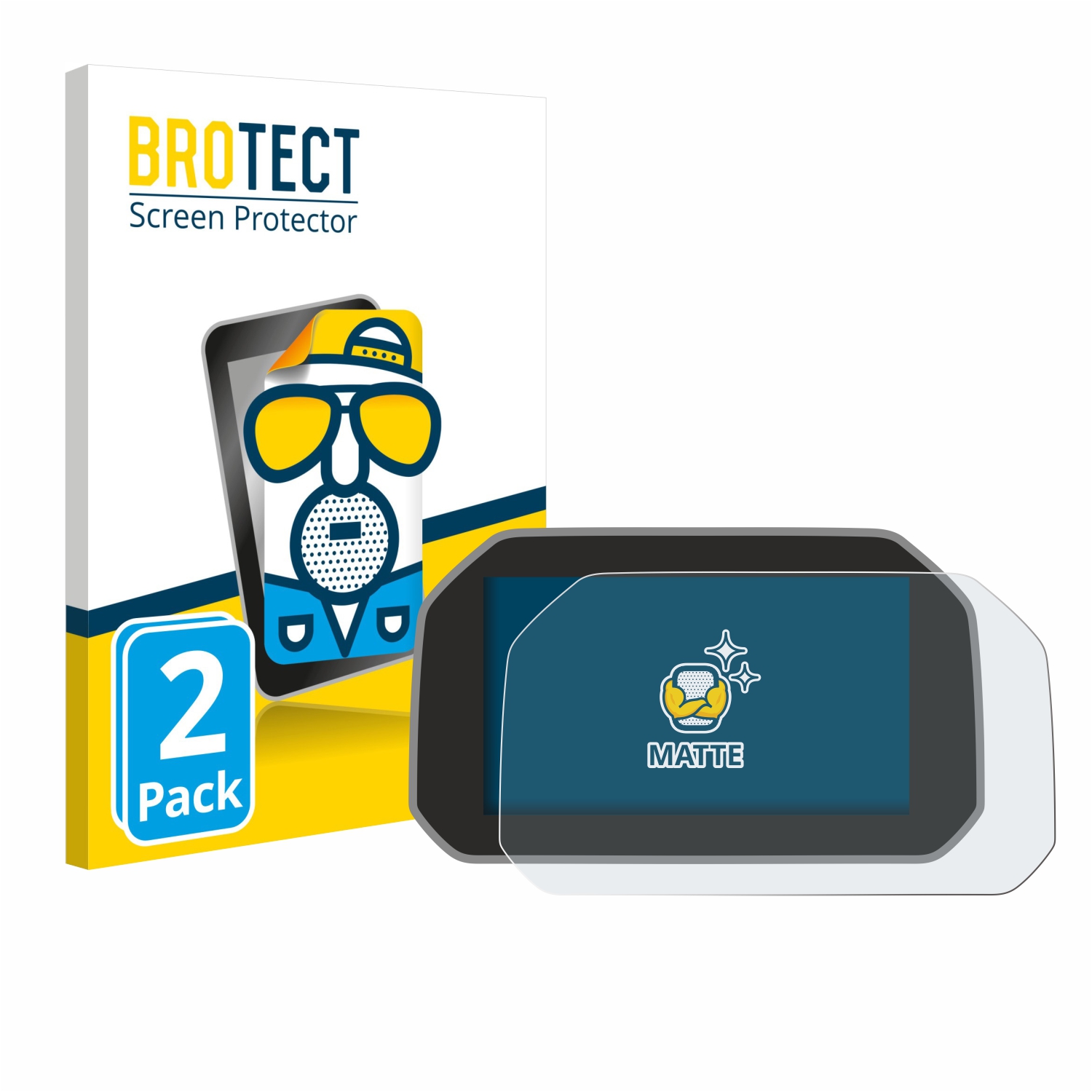 2x BROTECT Entspiegelungs-Folie pro BMW R 1250 RS 2019 Connectivity TFT 6.5