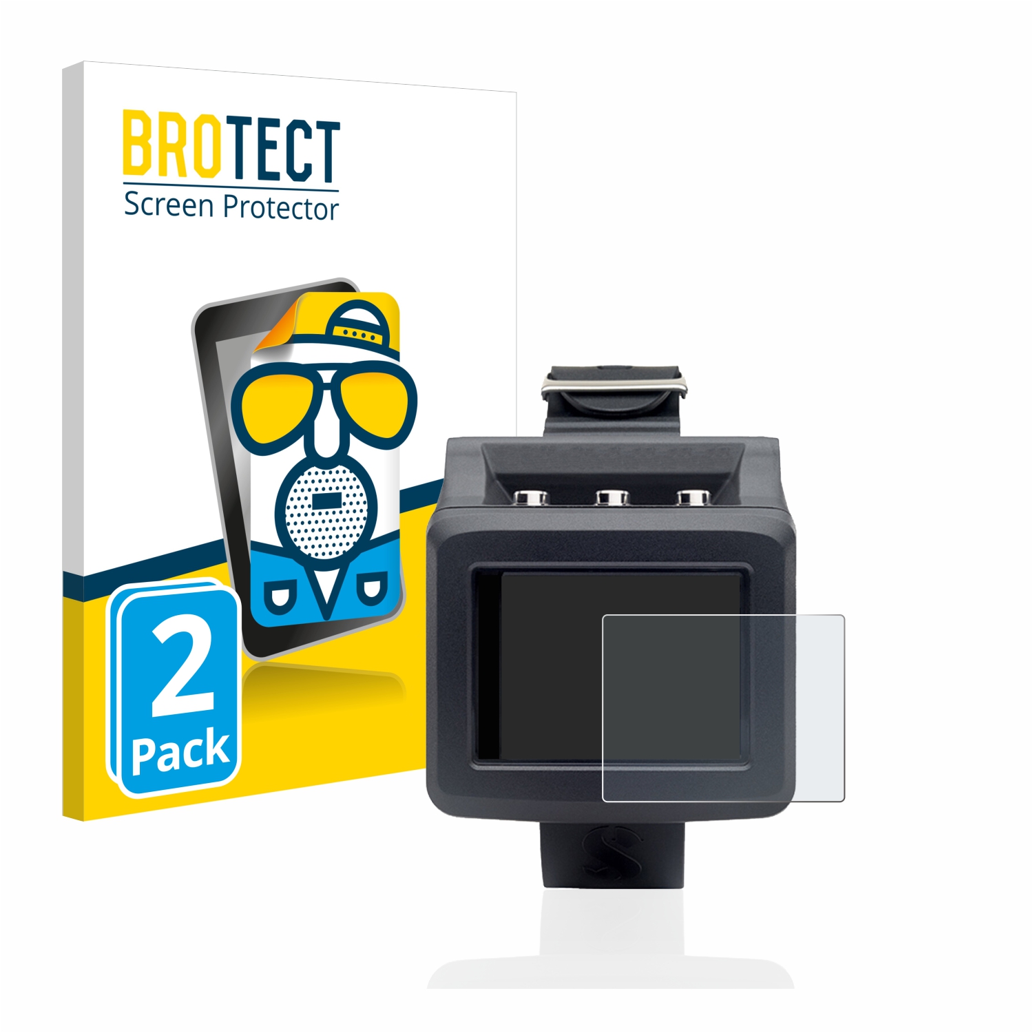 2x BROTECT Entspiegelungs-Folie pro Uwatec Galileo G2