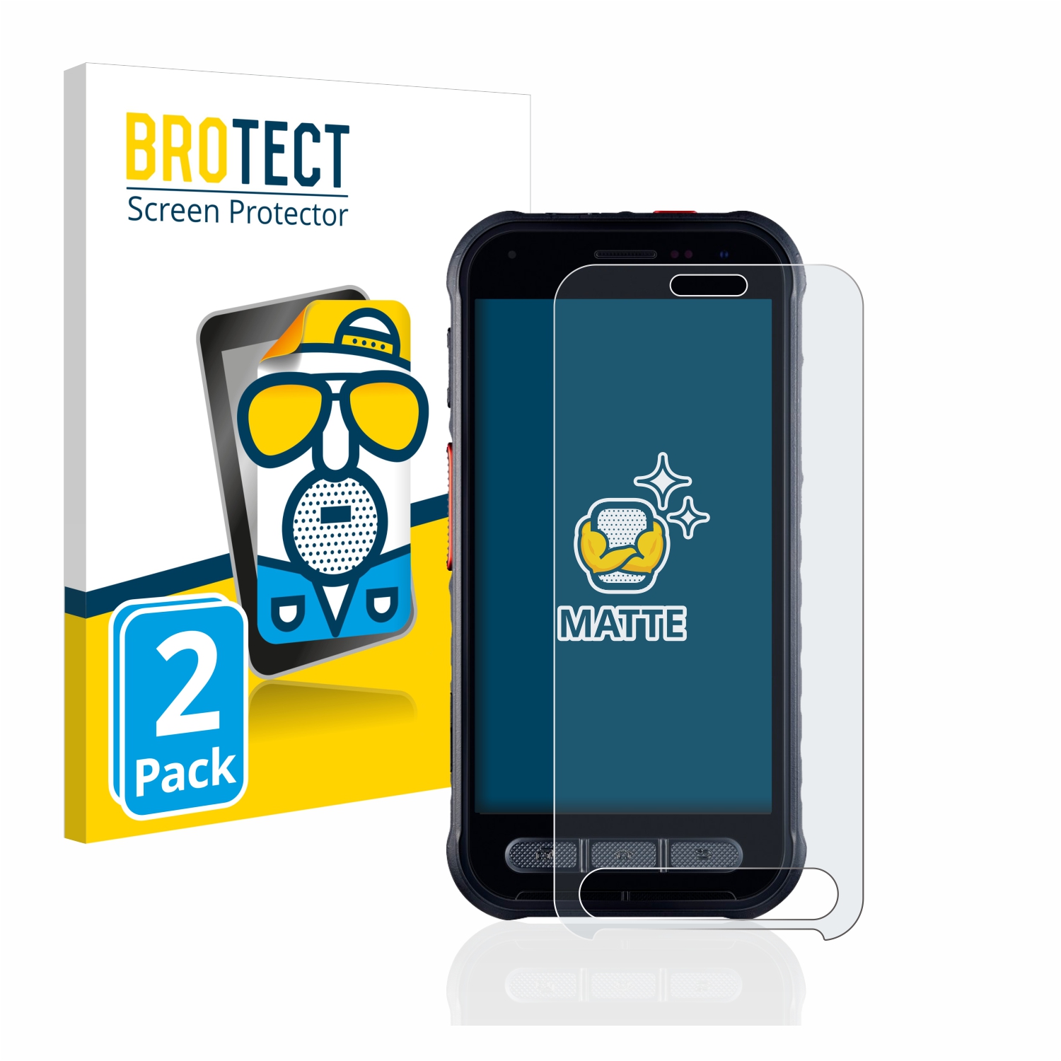 2x BROTECT Entspiegelungs-Folie pro Samsung Galaxy XCover FieldPro AT&T
