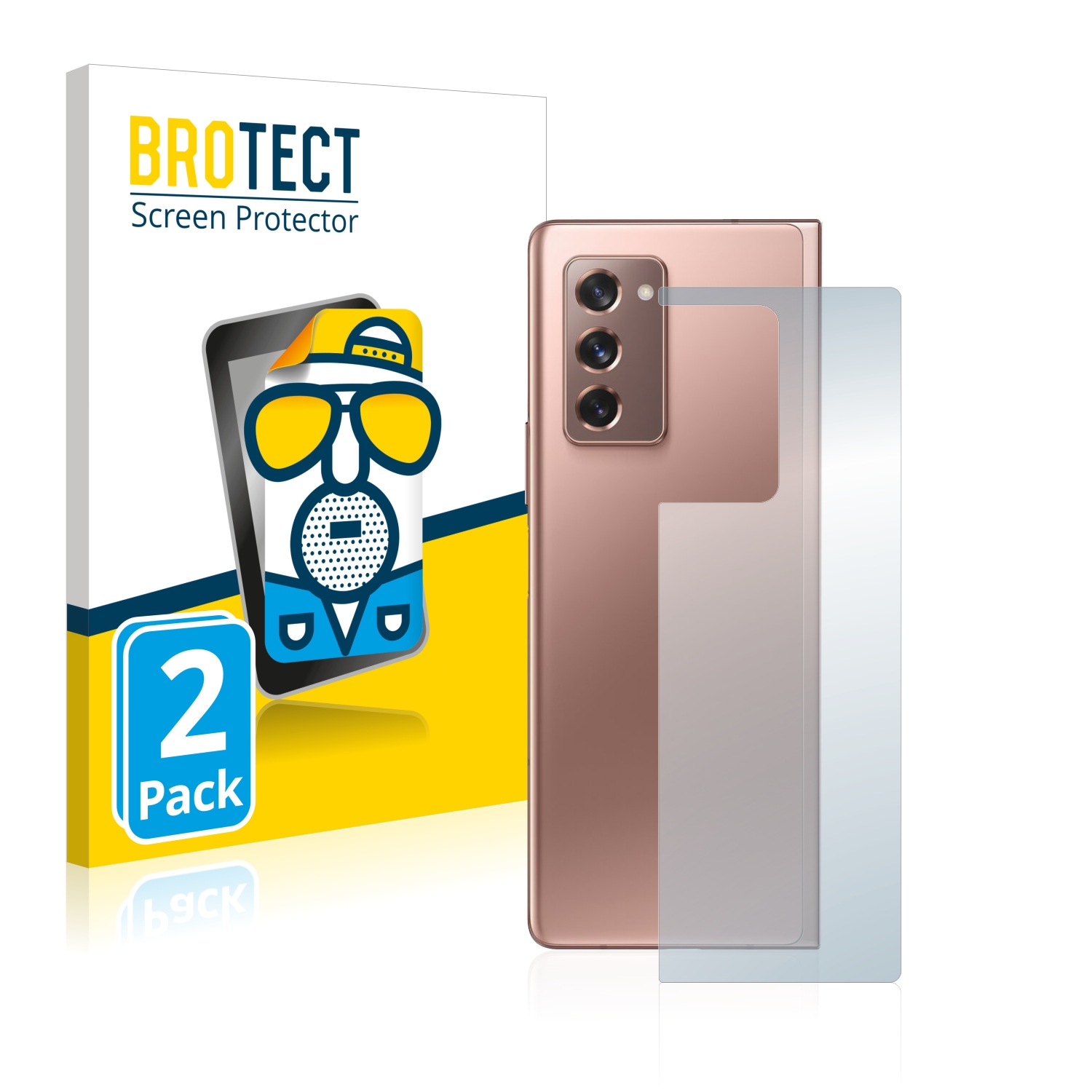 2x BROTECT Entspiegelungs-Folie pro Samsung Galaxy Z Fold 2 5G (zadní strana)