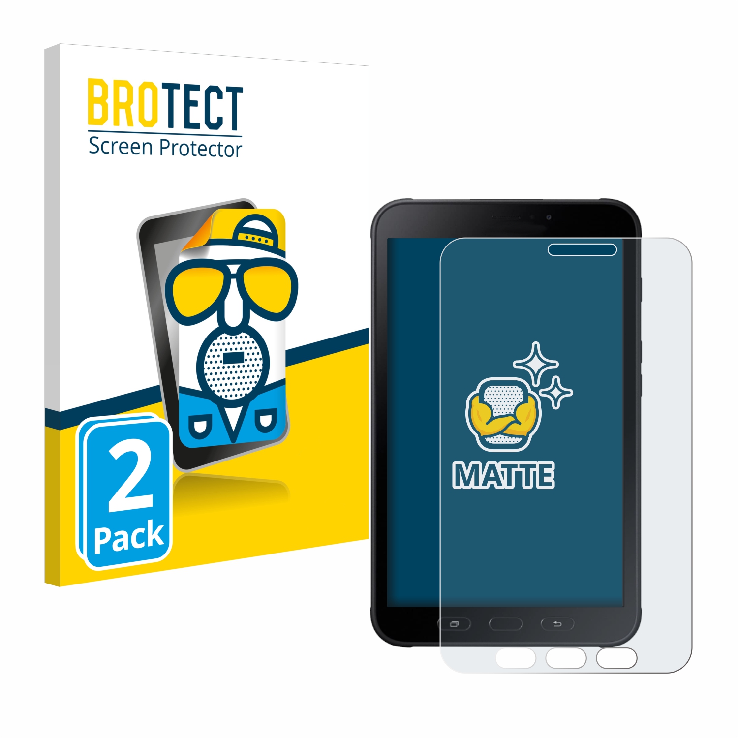 2x BROTECT Entspiegelungs-Folie pro Samsung Galaxy Tab Active 2 SM-T395