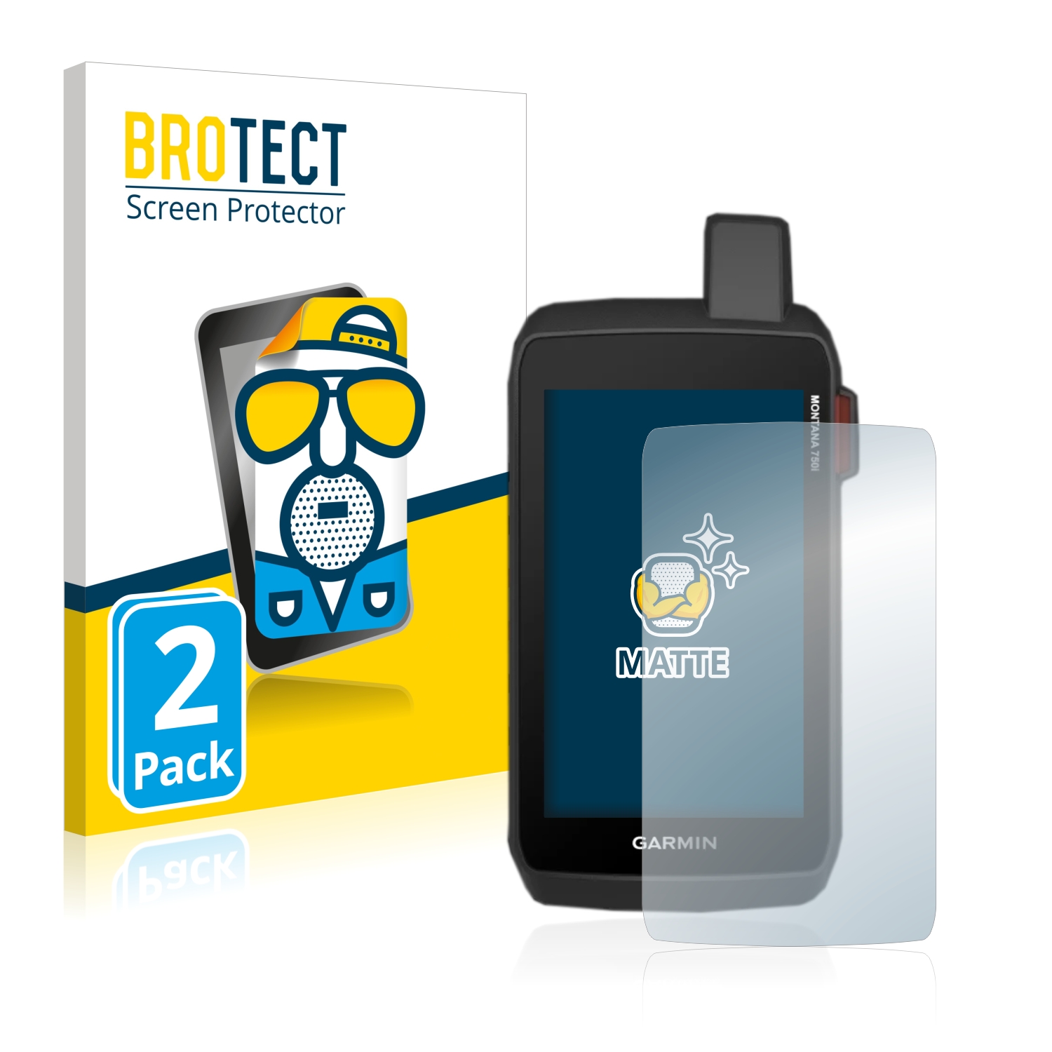 2x BROTECT Entspiegelungs-Folie pro Garmin Montana 750i