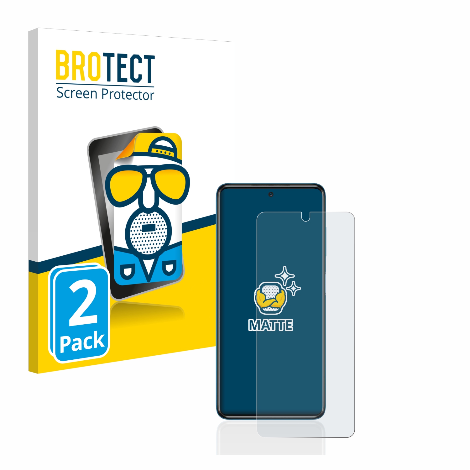 2x BROTECT Entspiegelungs-Folie pro Xiaomi Poco X3 NFC