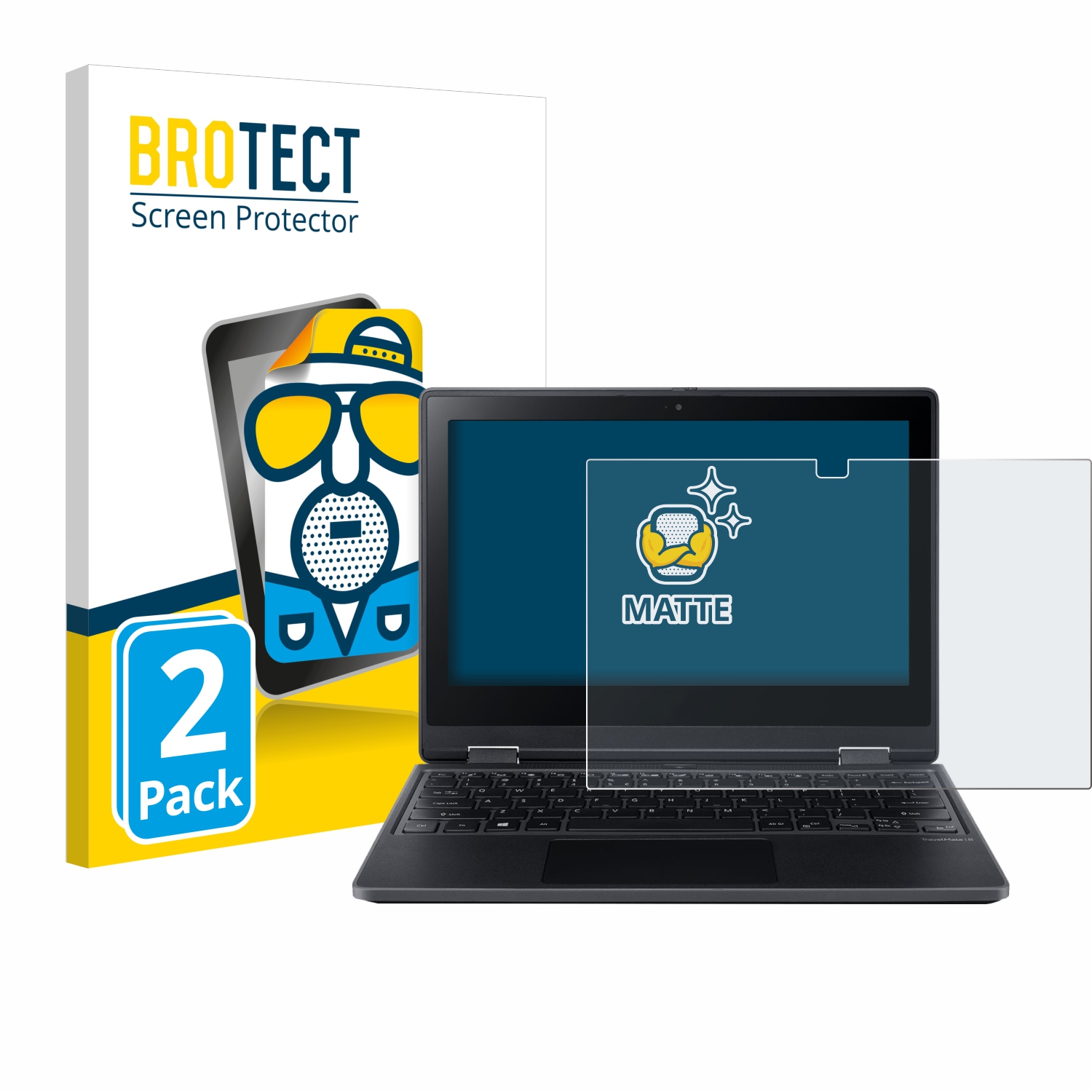 2x BROTECT Entspiegelungs-Folie pro Acer TravelMate Spin B3