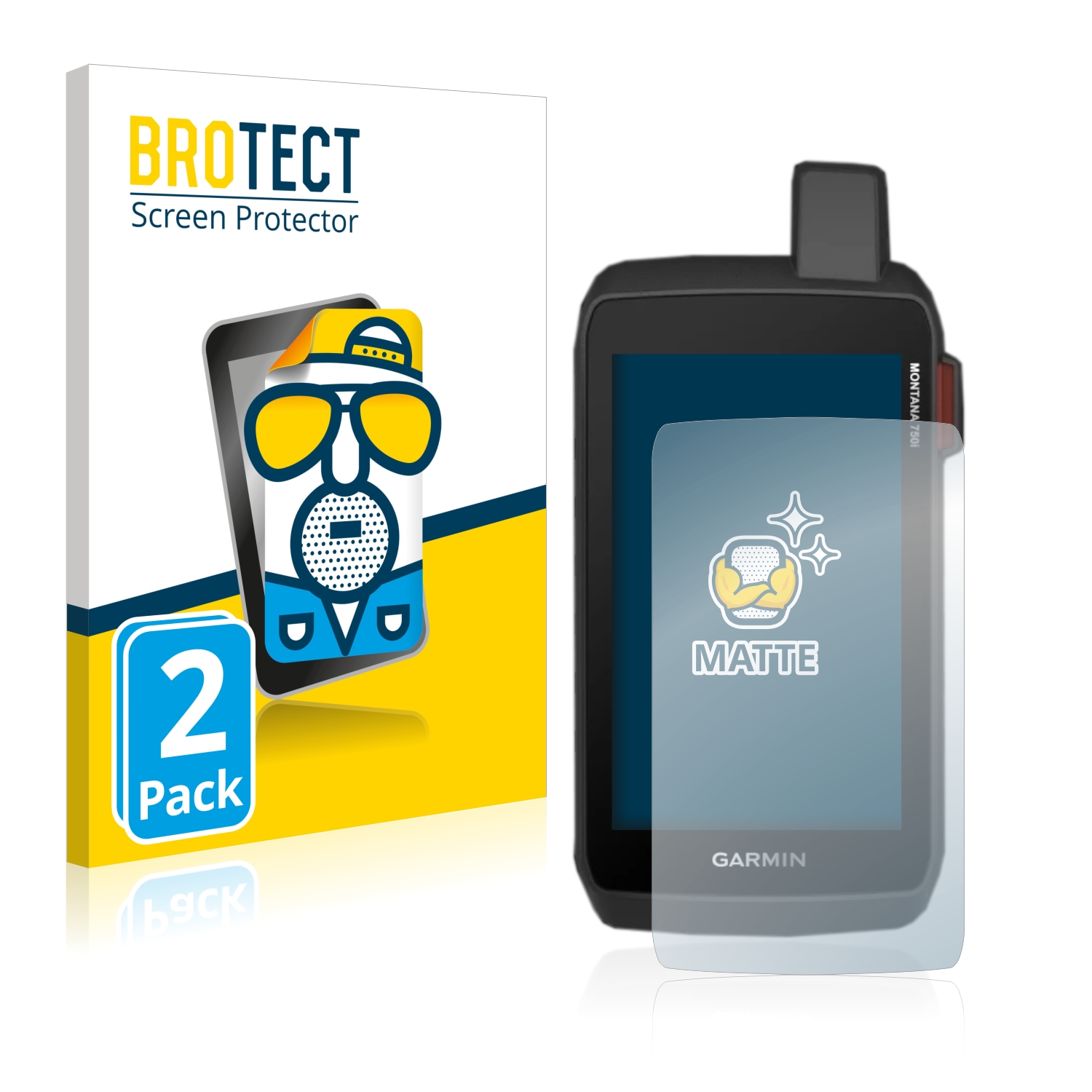 2x BROTECT Entspiegelungs-Folie pro Garmin Montana 700i