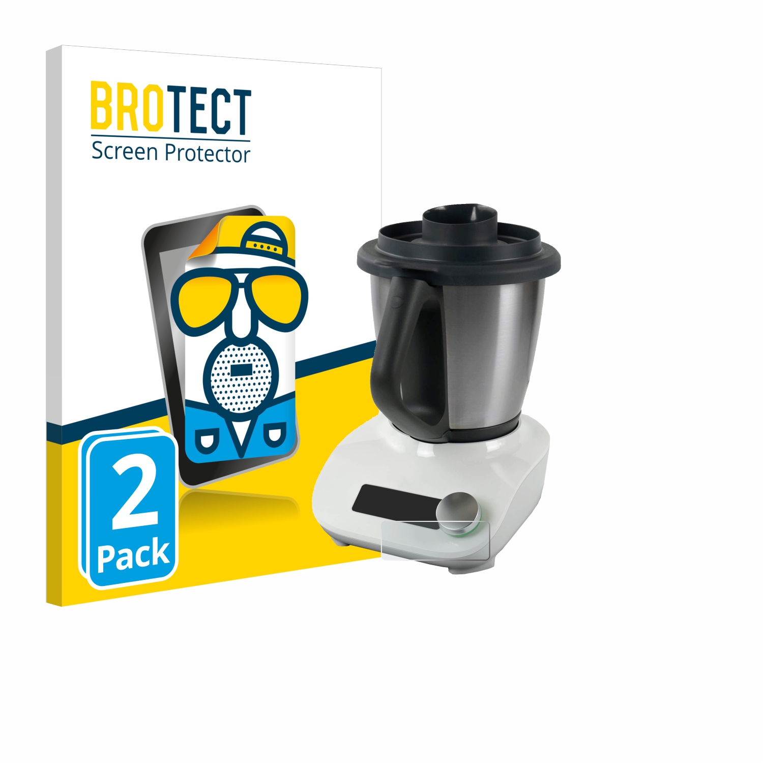 2x BROTECT Entspiegelungs-Folie pro Vorwerk Thermomix Friend
