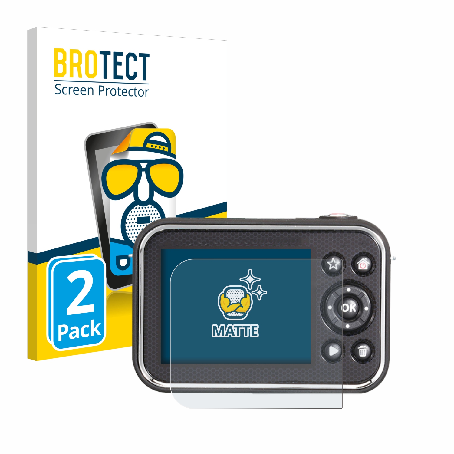 2x BROTECT Entspiegelungs-Folie pro Vtech Kidizoom Video Studio HD